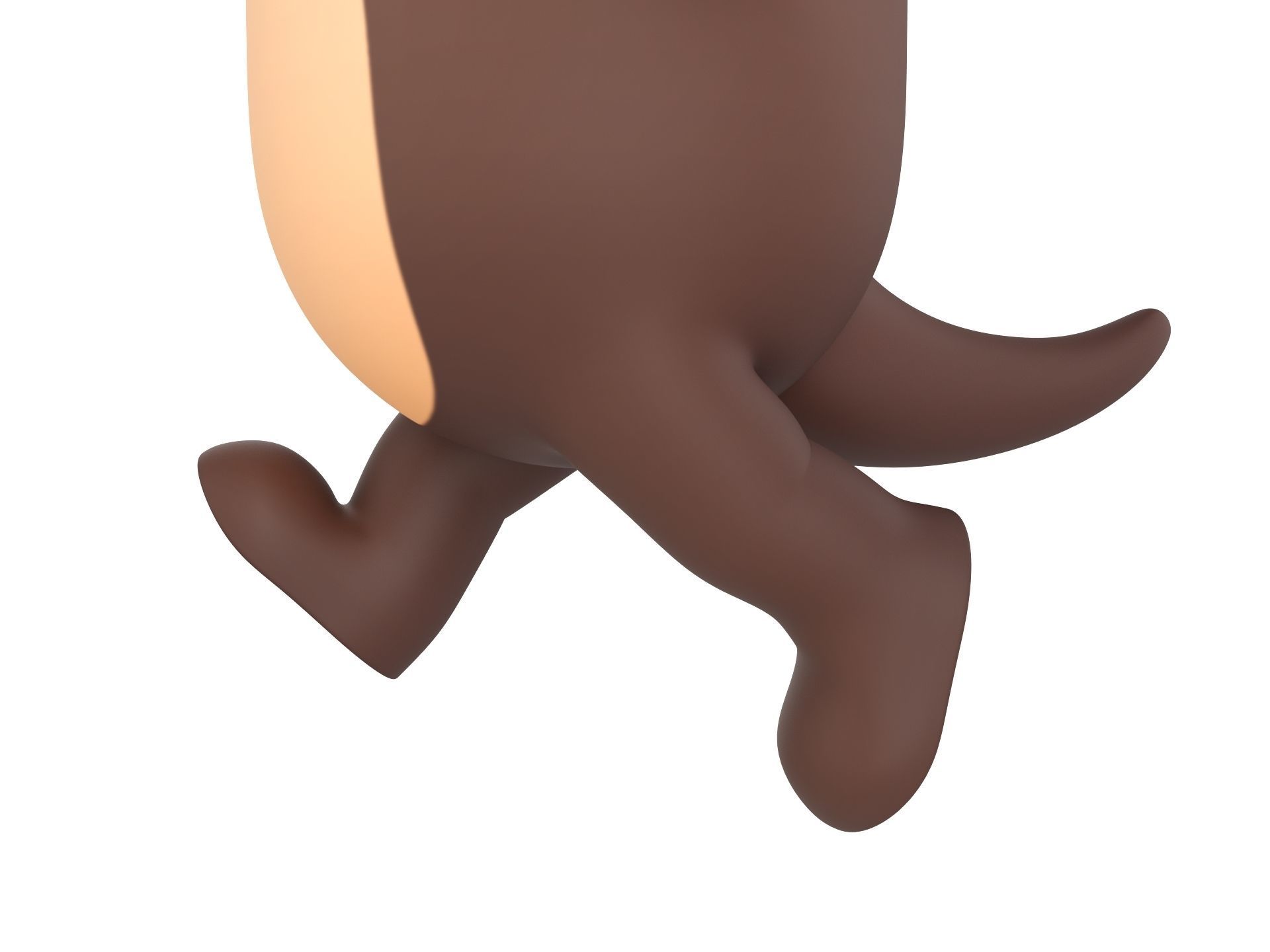 Rigged Otter Character 3D model_11