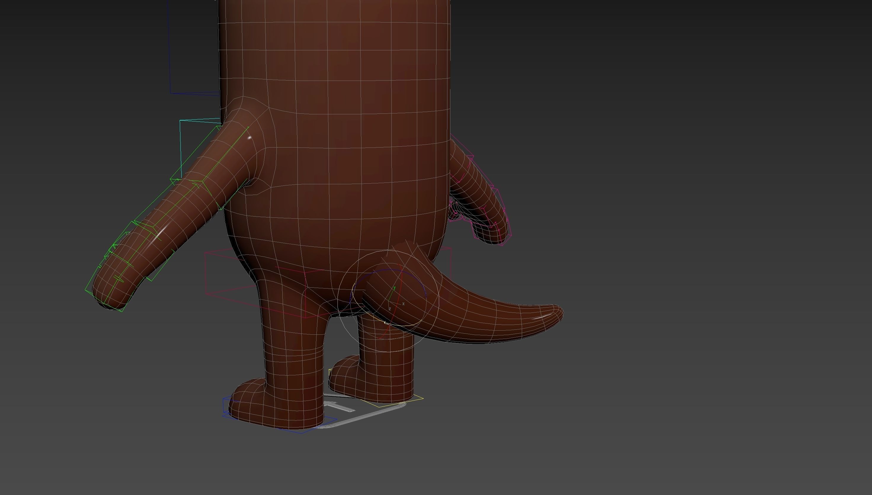 Rigged Otter Character 3D model_28