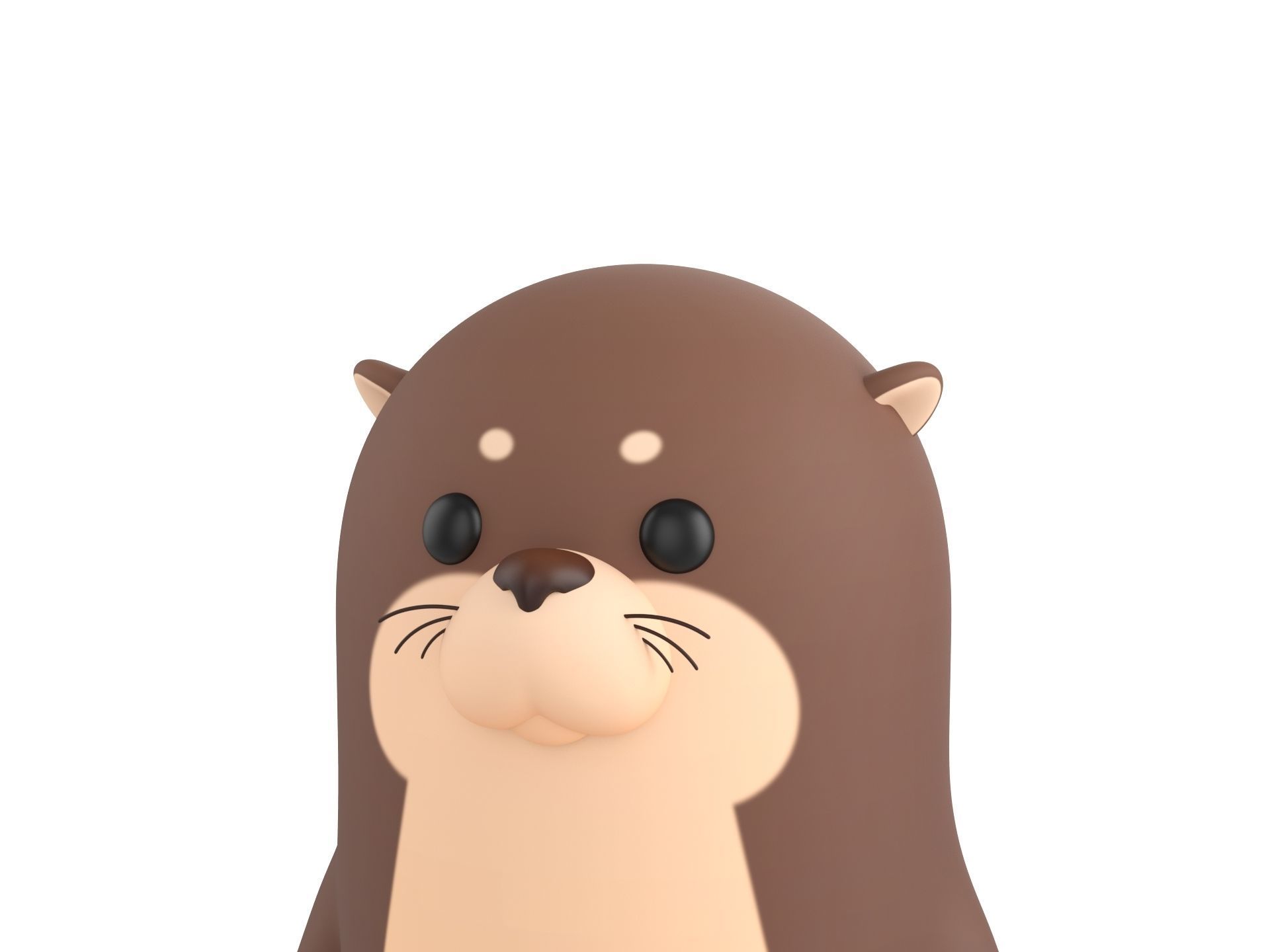 Rigged Otter Character 3D model_9