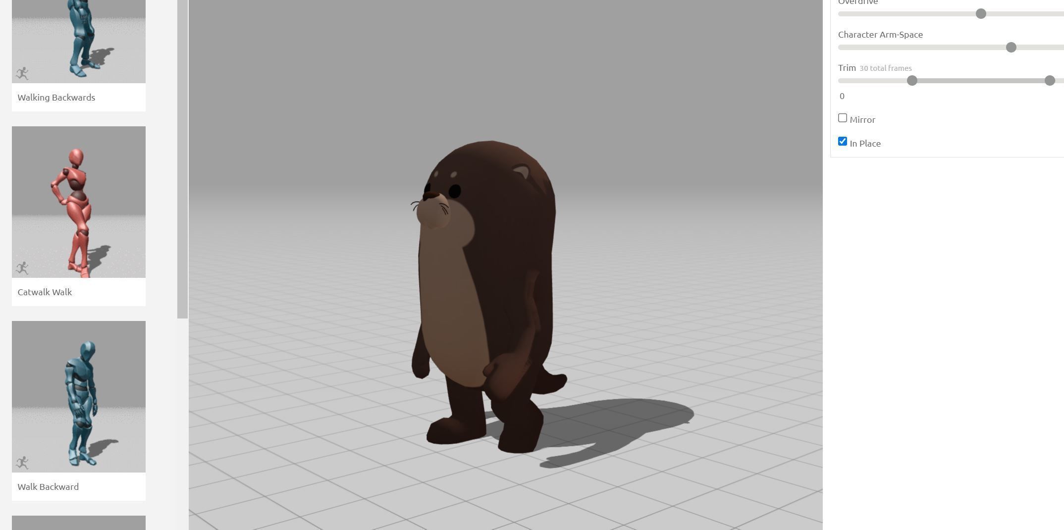 Rigged Otter Character 3D model_33