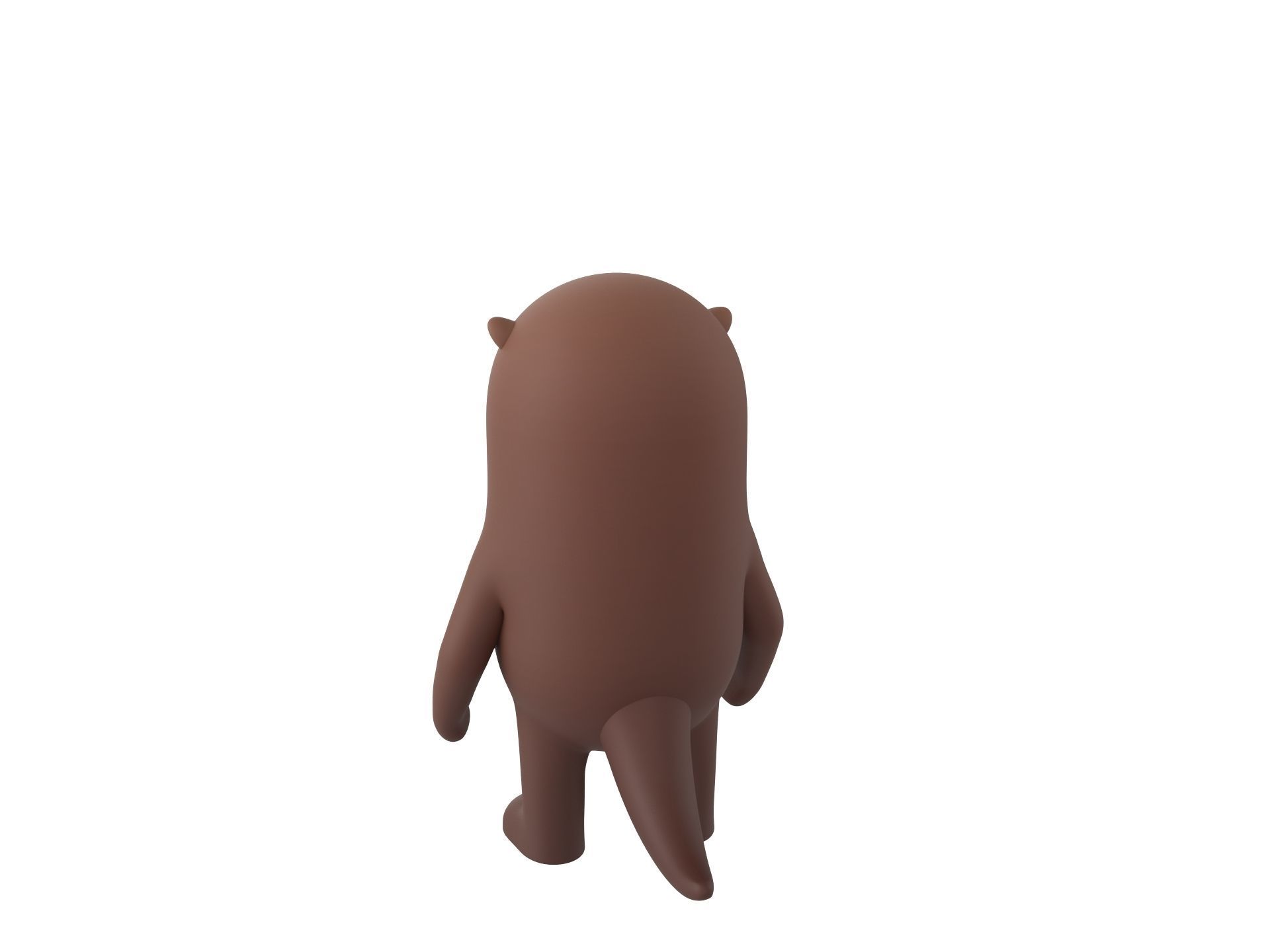 Rigged Otter Character 3D model_8