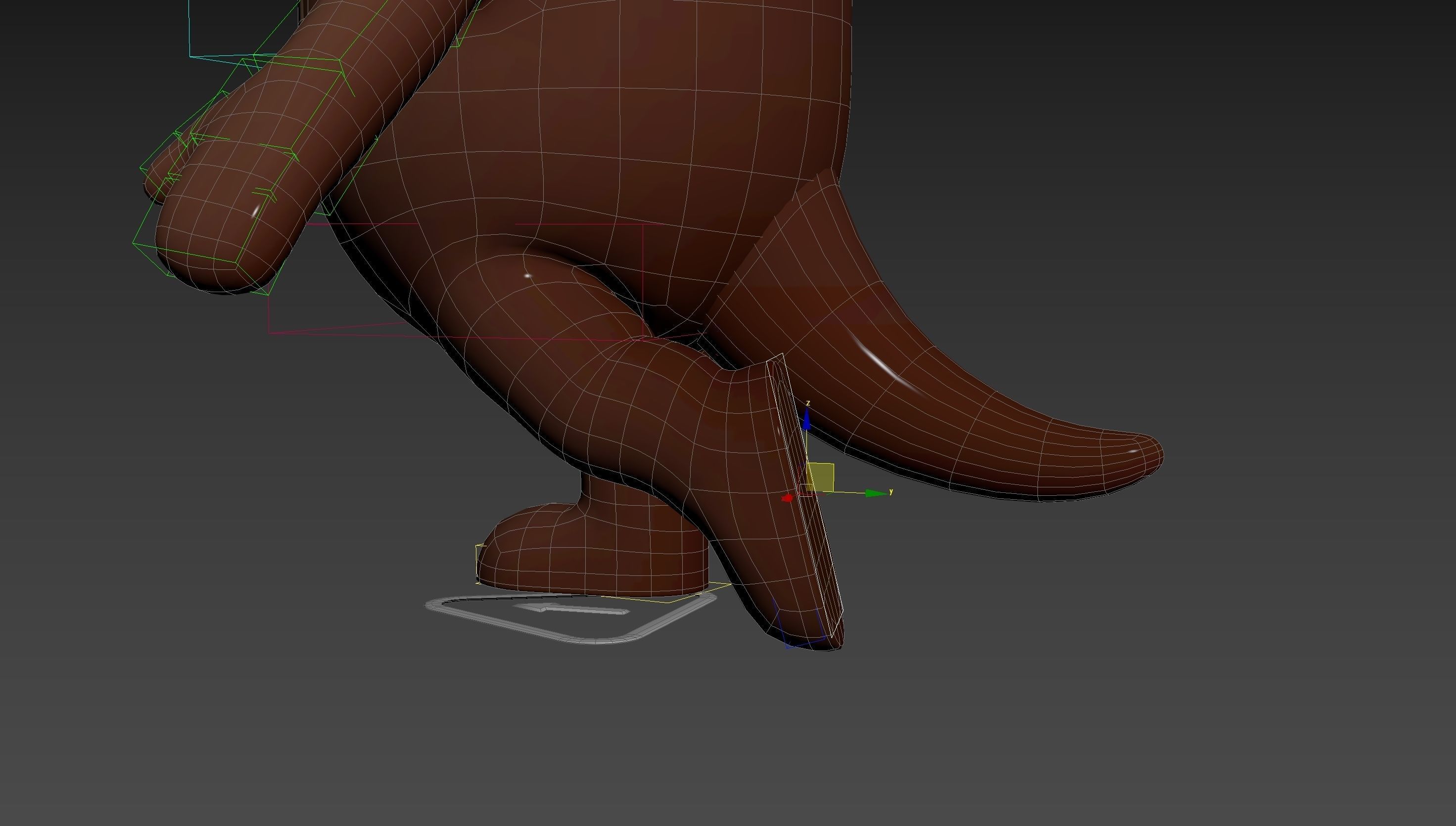 Rigged Otter Character 3D model_23