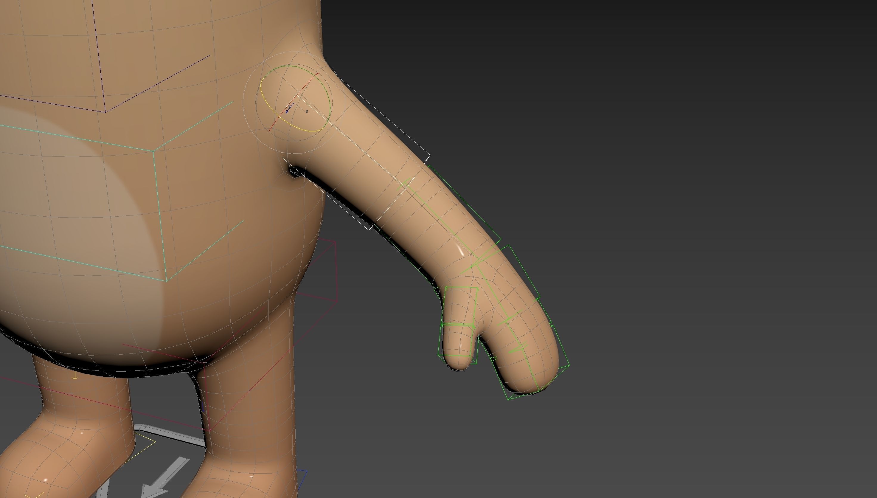 Rigged Pug Dog Character 3D model_19