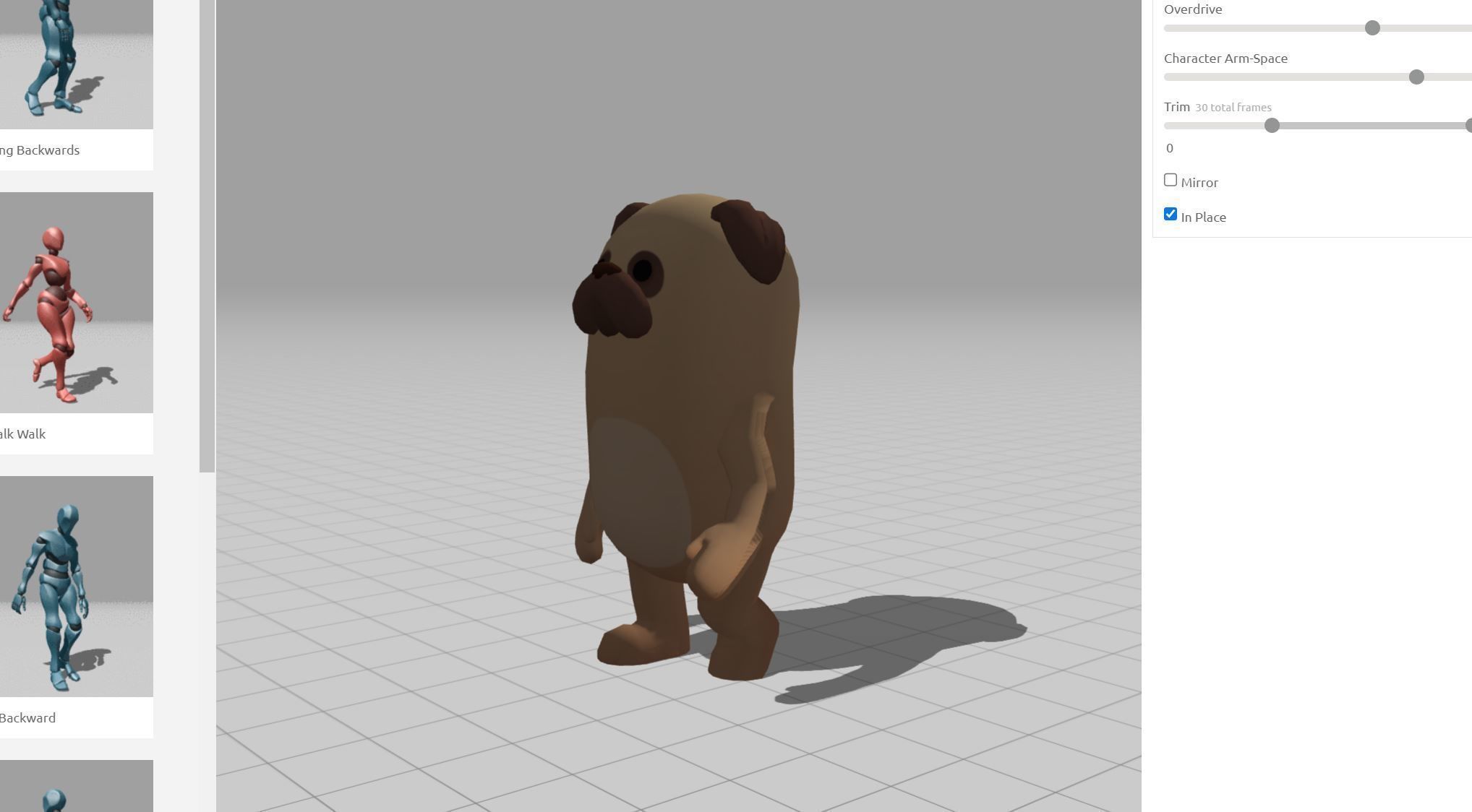 Rigged Pug Dog Character 3D model_33