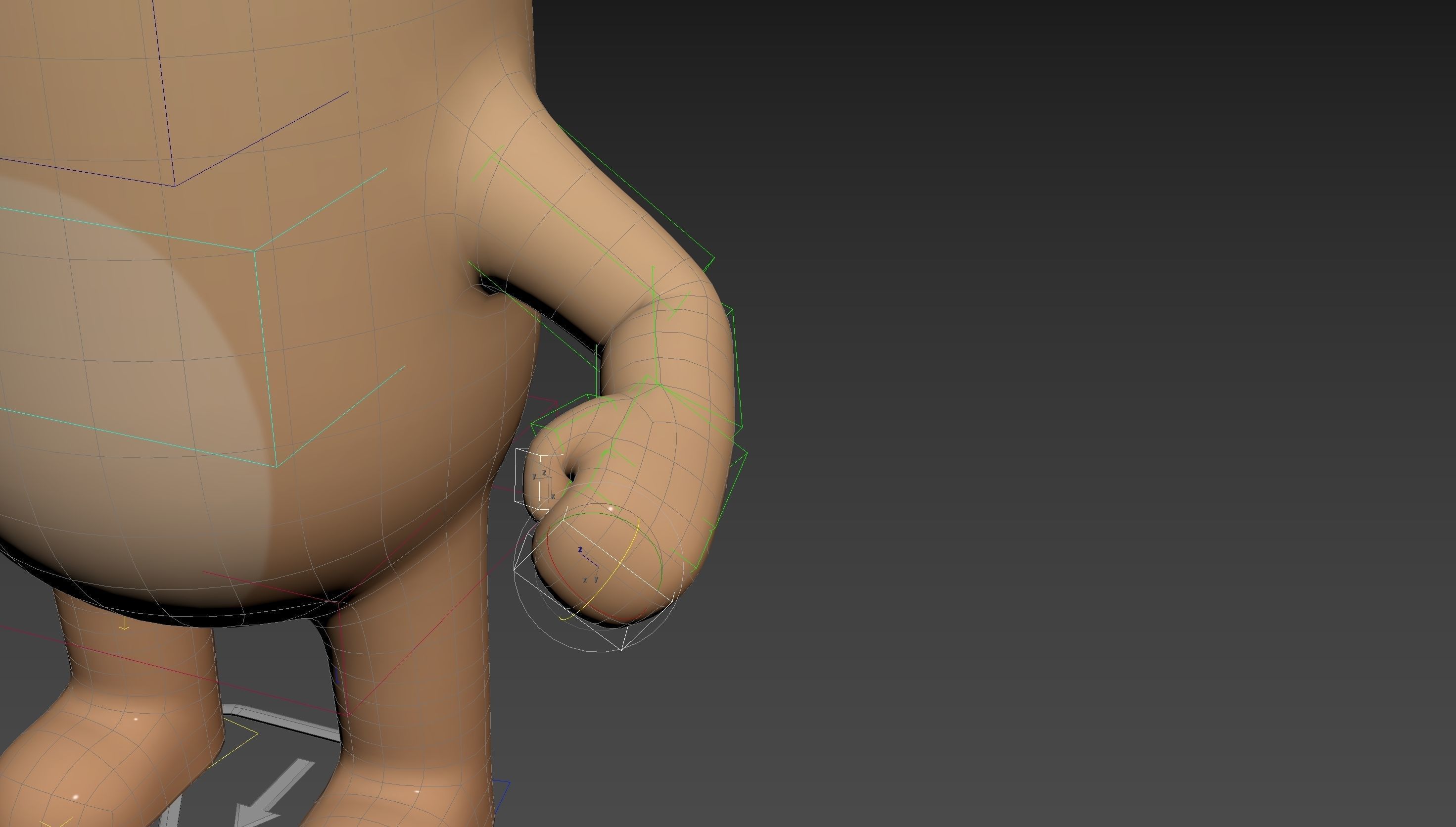 Rigged Pug Dog Character 3D model_21