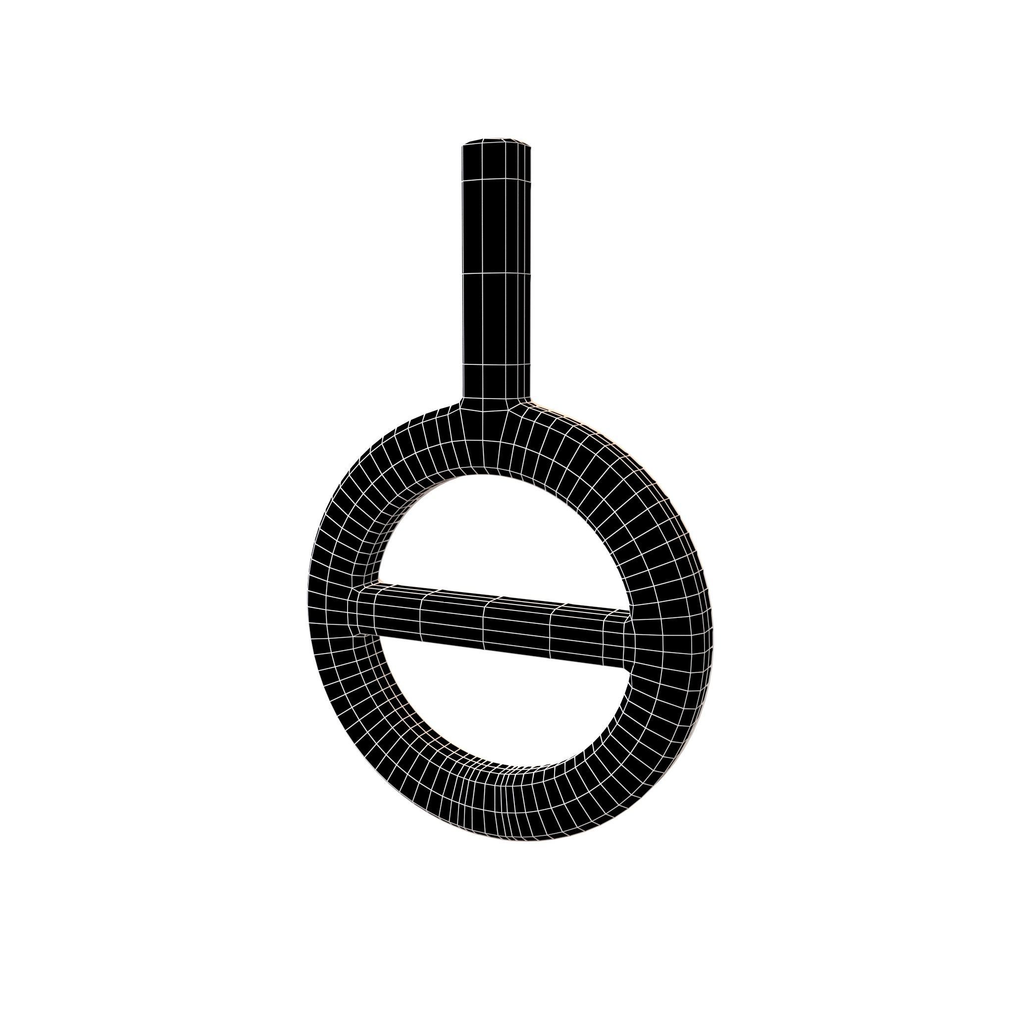 Agender Symbol V2 001 Low-poly 3D model_4