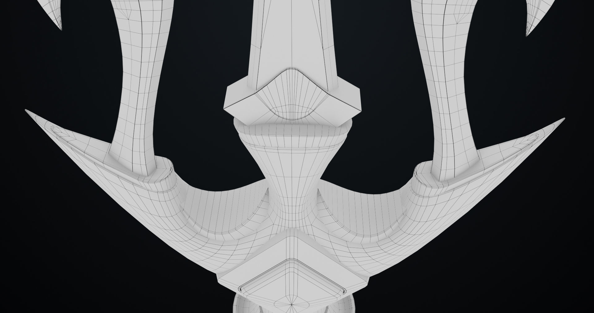 Fantasy Trident 03 All PBR Unity UE Textures Included Low-poly 3D model_24