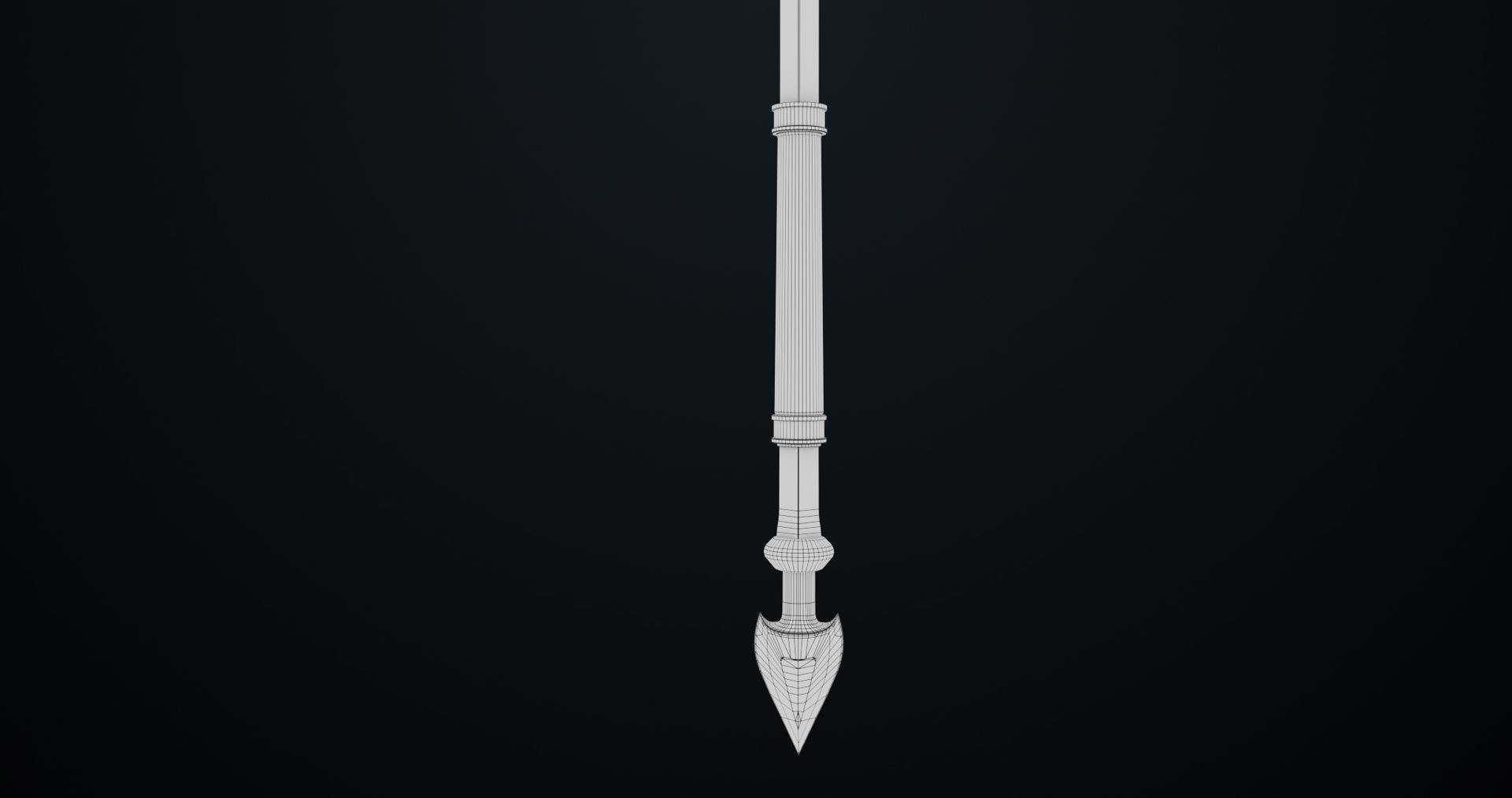 Fantasy Trident 03 All PBR Unity UE Textures Included Low-poly 3D model_20