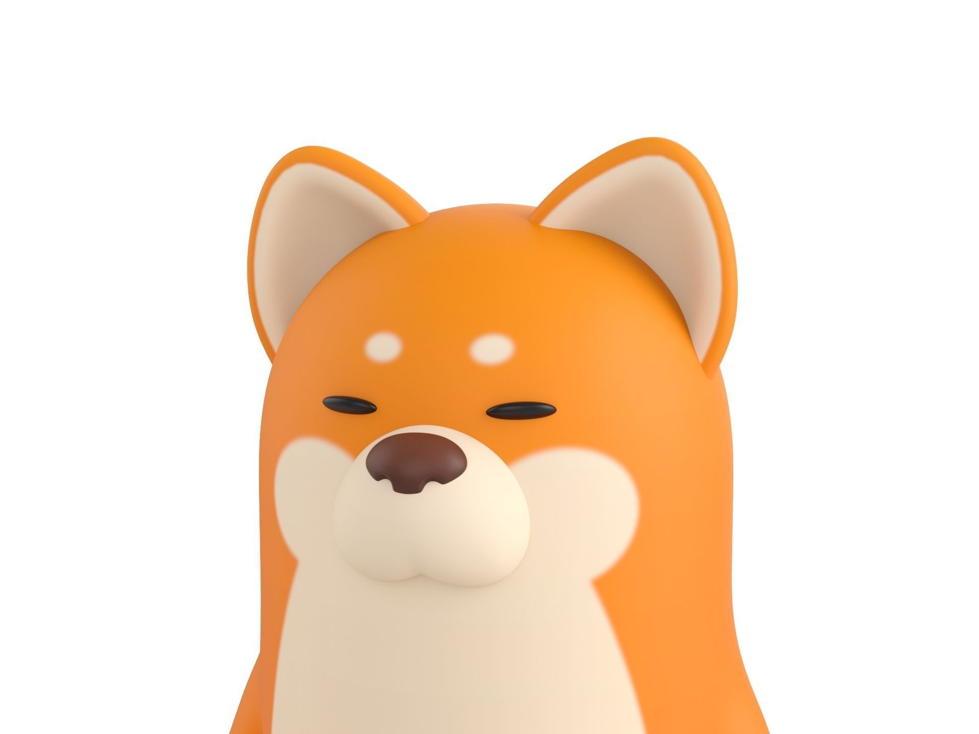 Rigged Shiba Dog Character 3D model_10