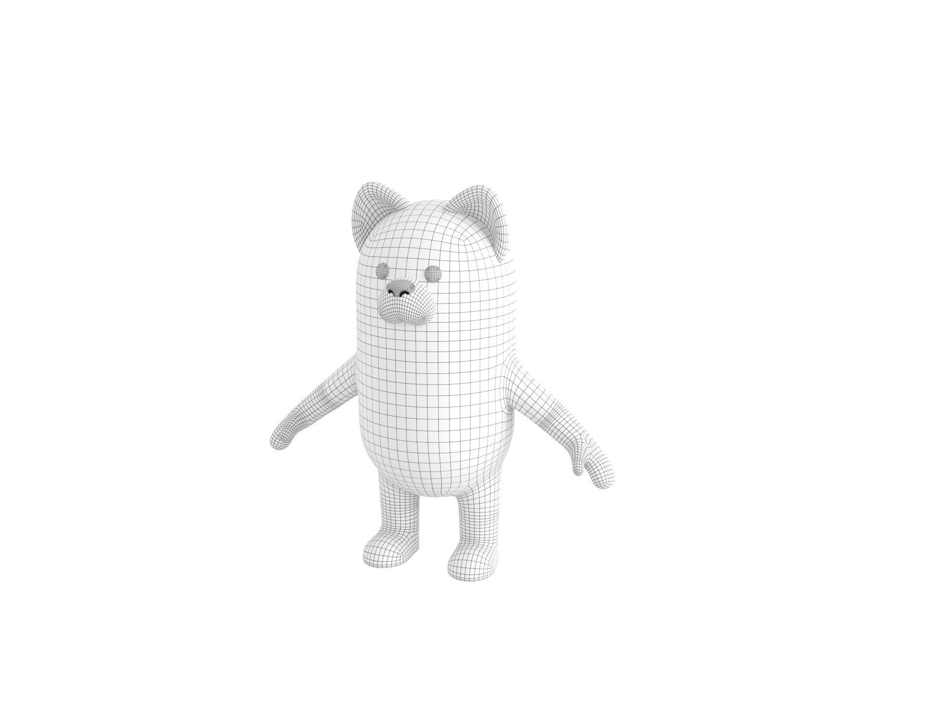 Rigged Shiba Dog Character 3D model_32