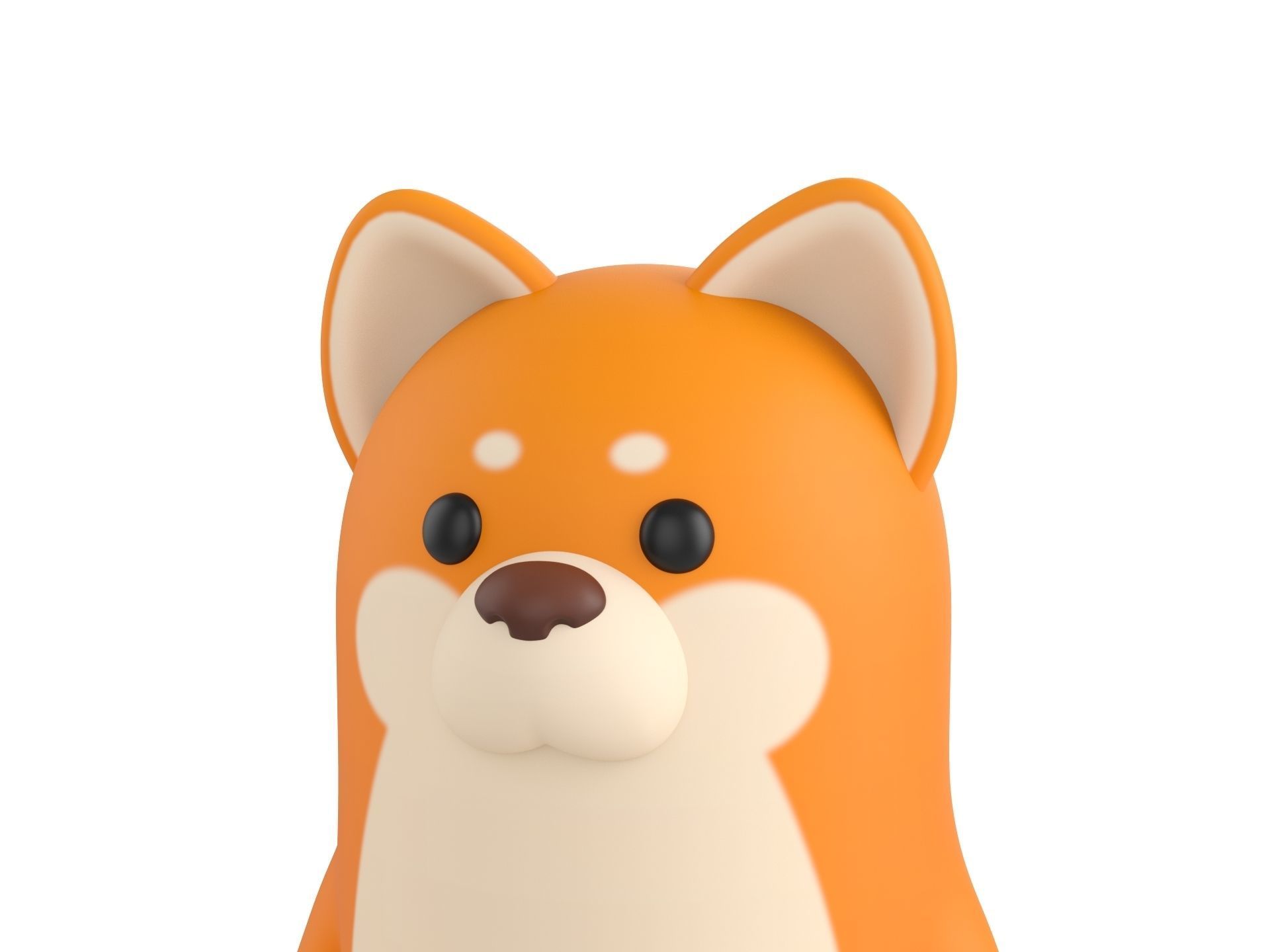 Rigged Shiba Dog Character 3D model_9