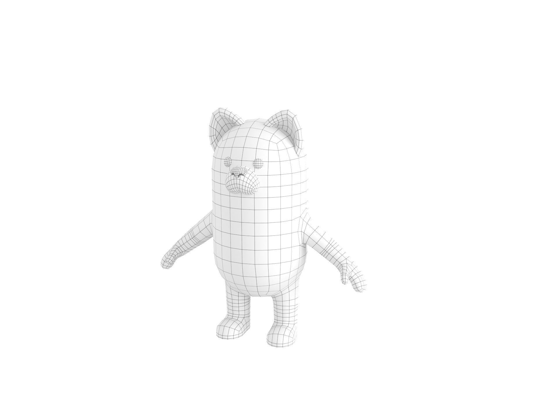 Rigged Shiba Dog Character 3D model_31