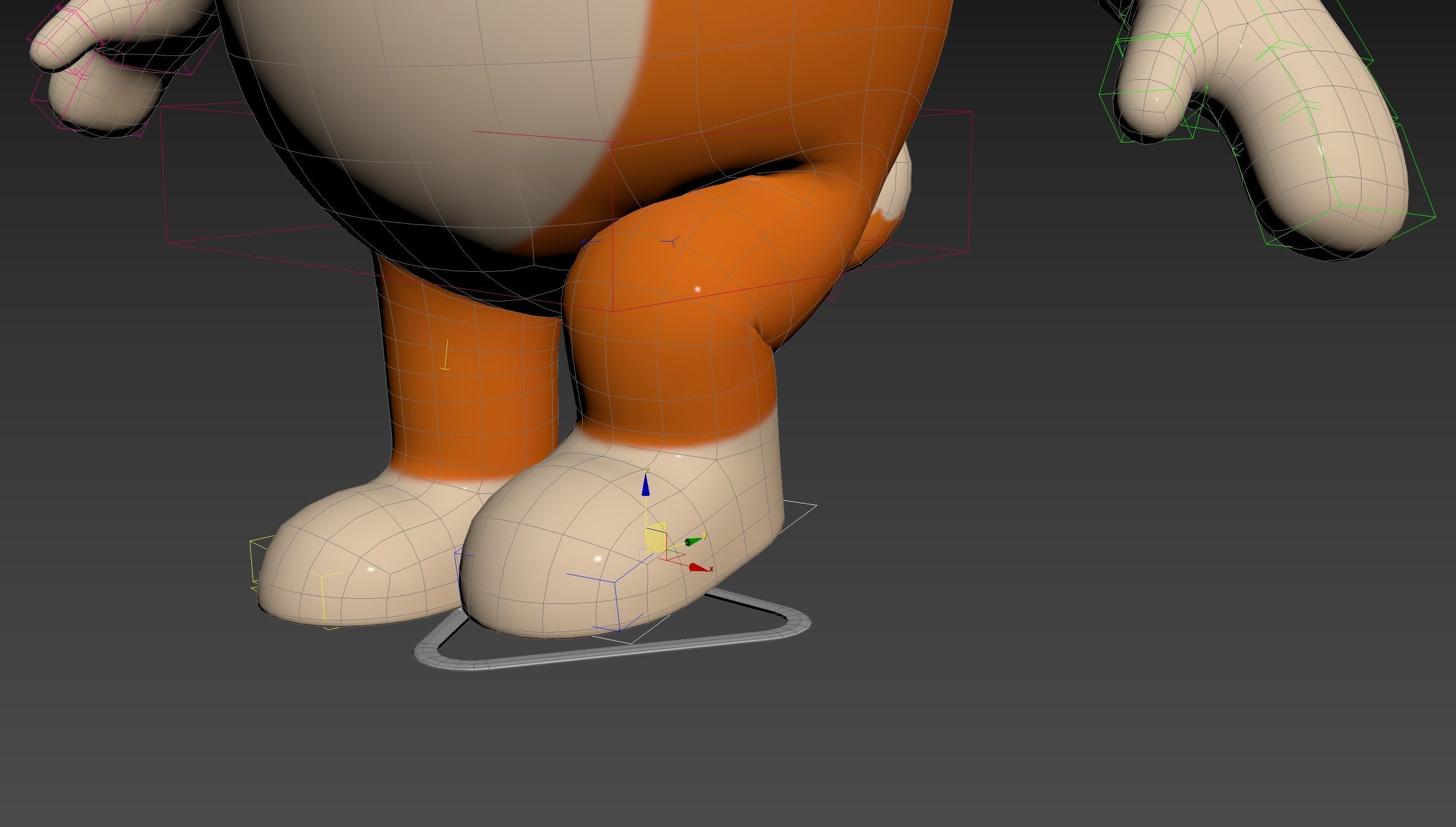 Rigged Shiba Dog Character 3D model_22