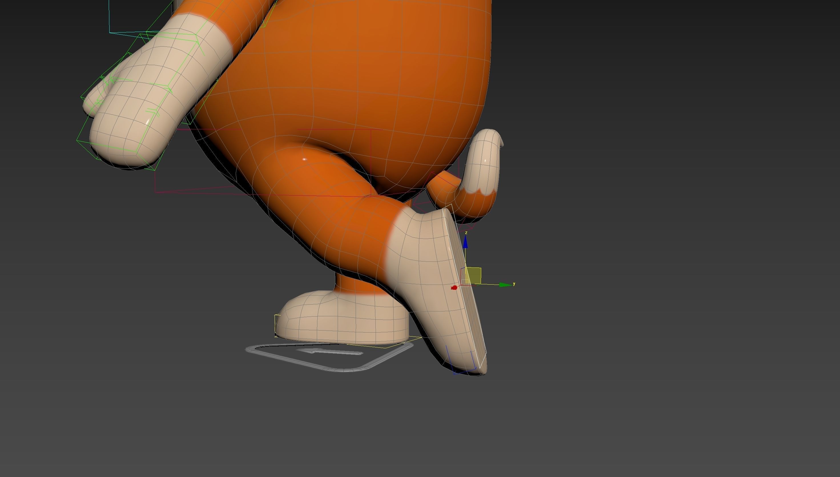 Rigged Shiba Dog Character 3D model_23