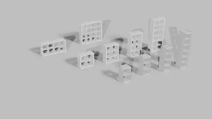 Ikea shelves set