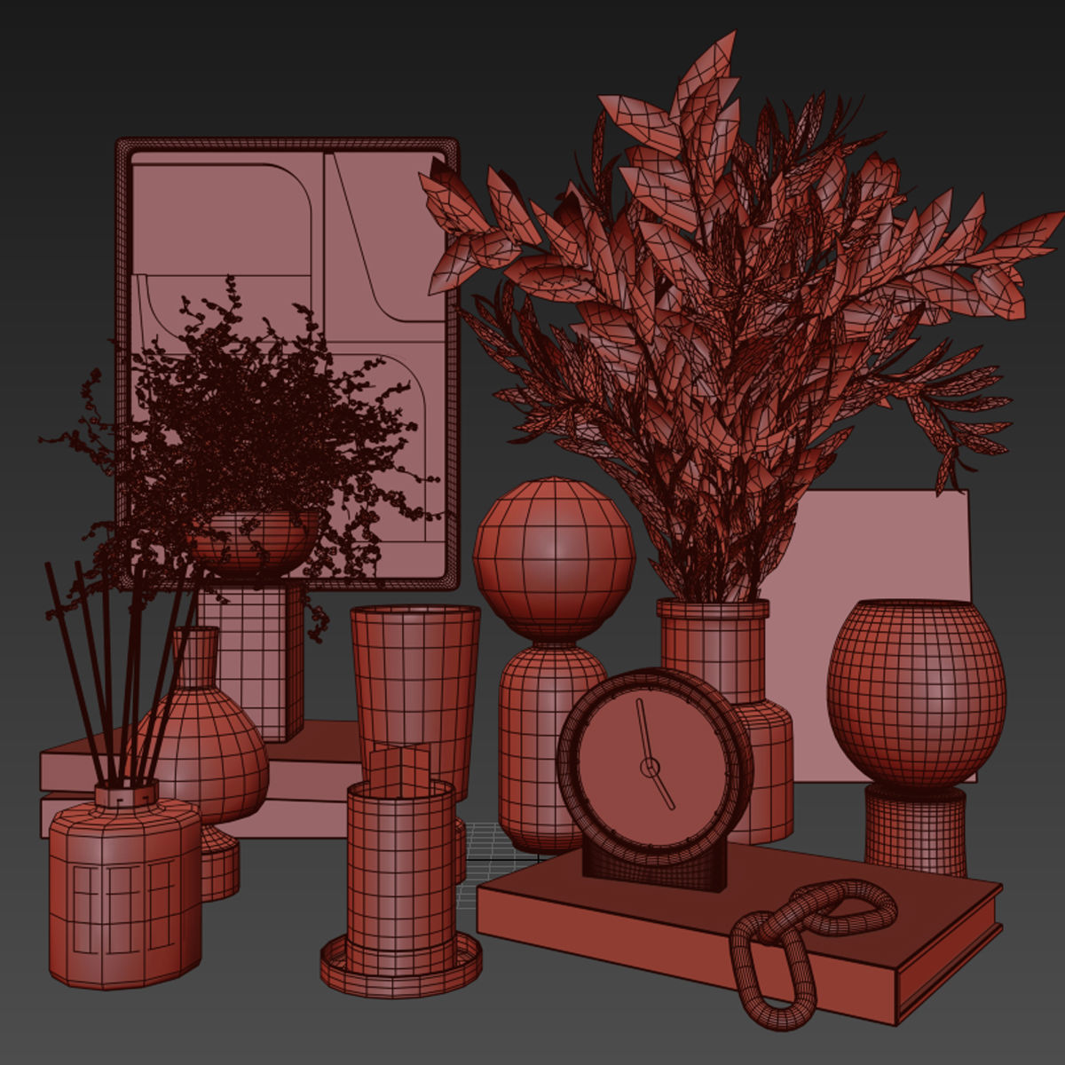 Decorative set 17 3D model_4