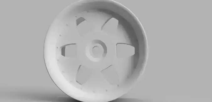 D52mm 12MM HEX RC Wheels SSR Vienna Kreis with and without tires 3D print model