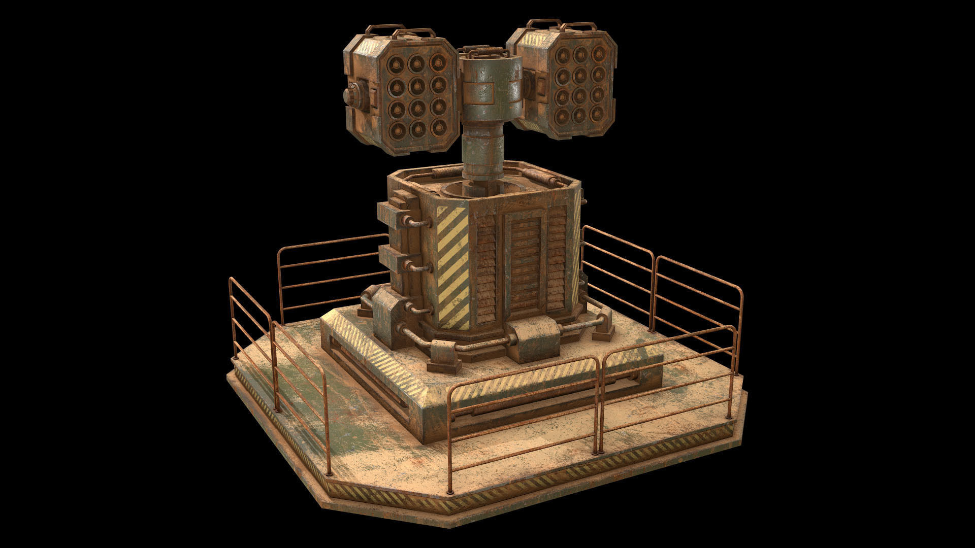 Rusty Turret-1-V2 3D model_12