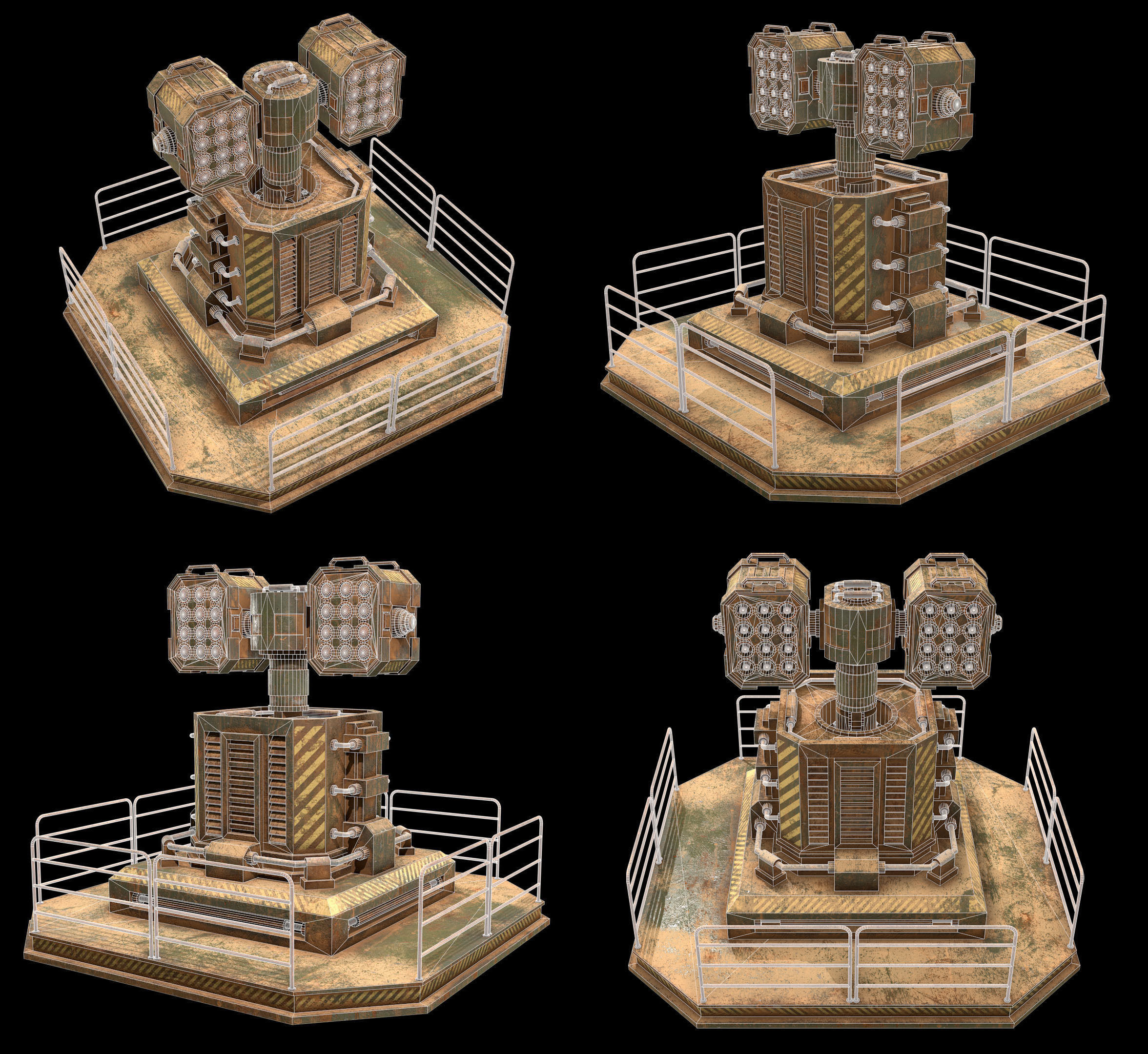 Rusty Turret-1-V2 3D model_7