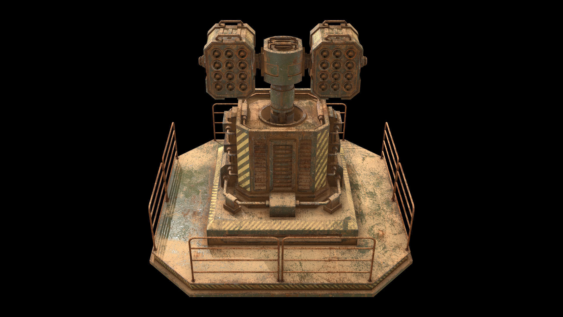 Rusty Turret-1-V2 3D model_17