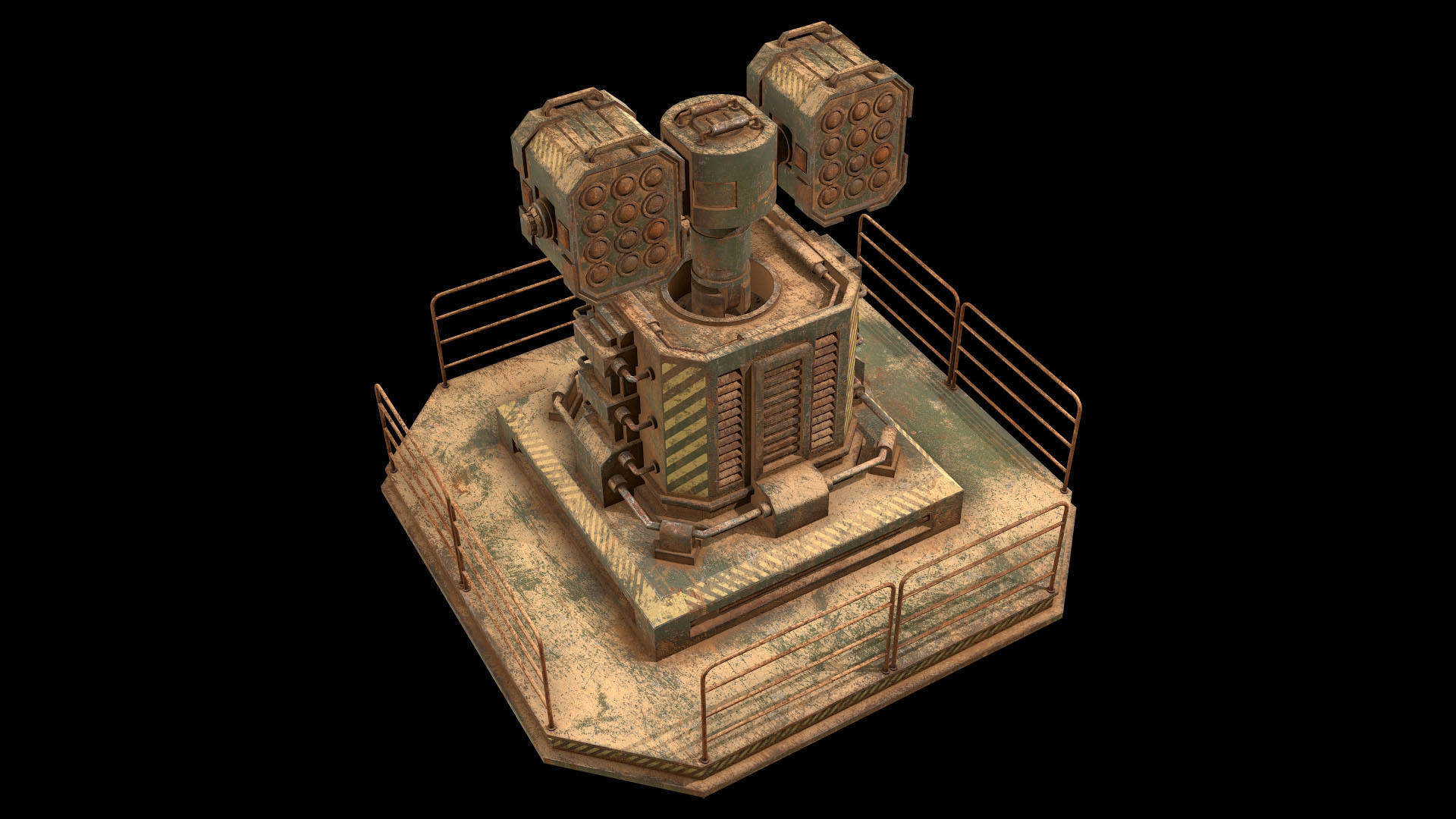 Rusty Turret-1-V2 3D model_15