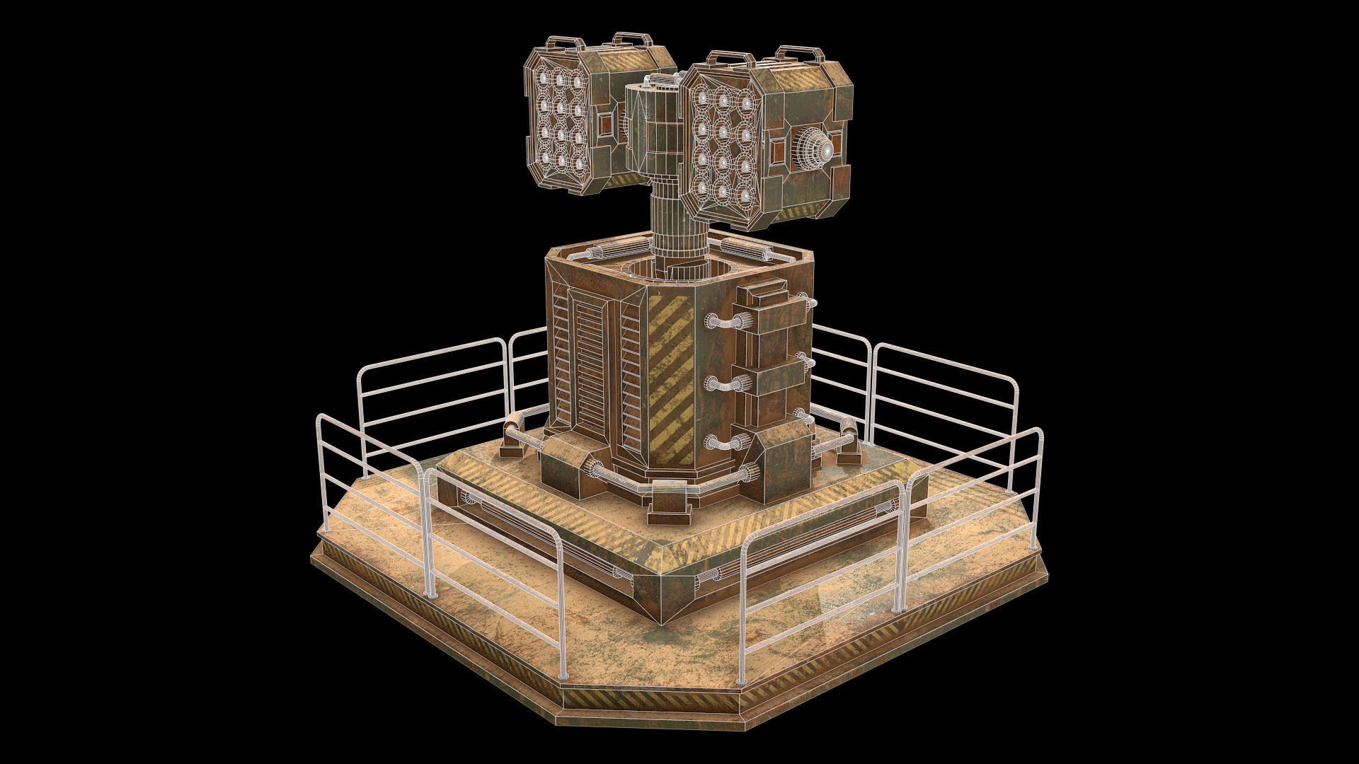 Rusty Turret-1-V2 3D model_3