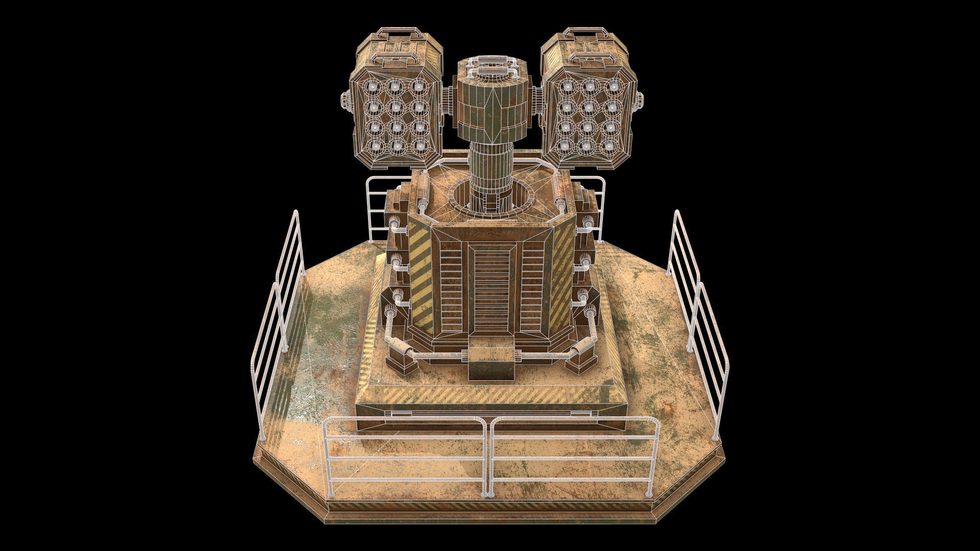 Rusty Turret-1-V2 3D model_6