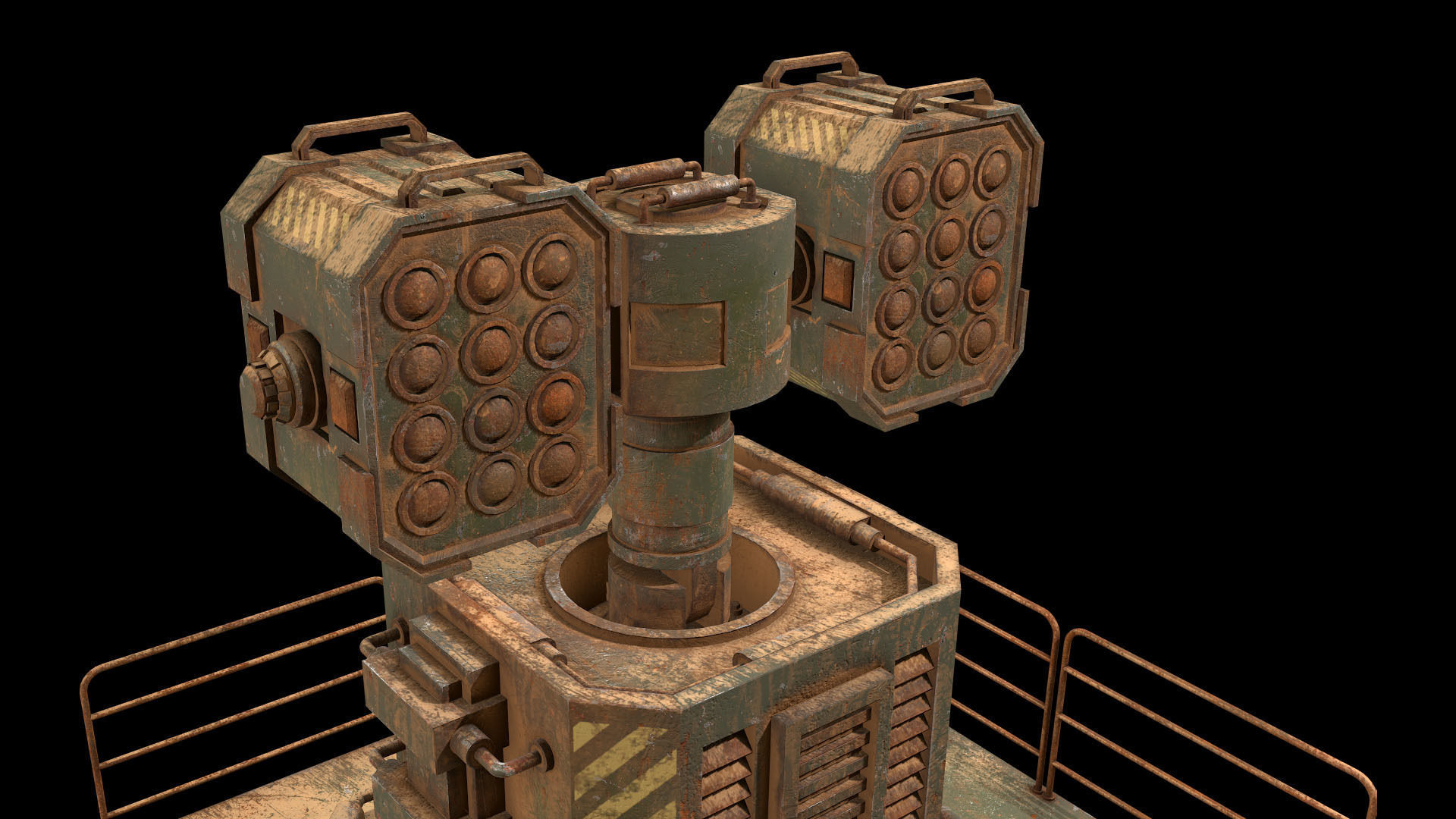 Rusty Turret-1-V2 3D model_14