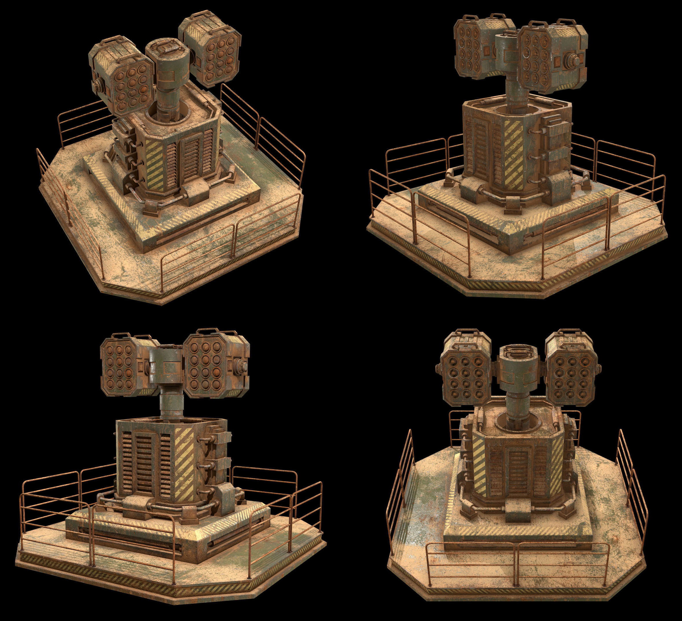 Rusty Turret-1-V2 3D model_16