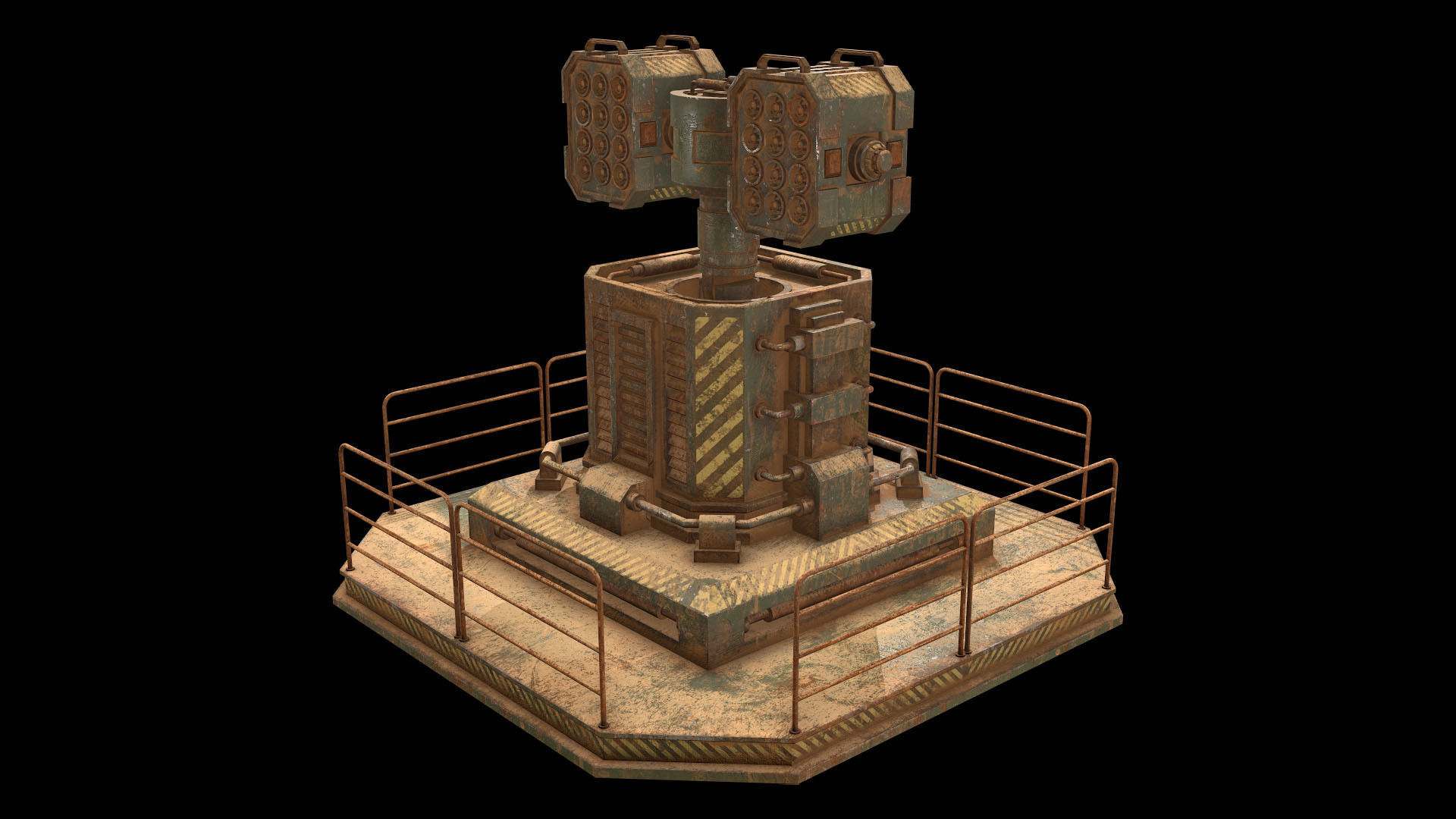 Rusty Turret-1-V2 3D model_13