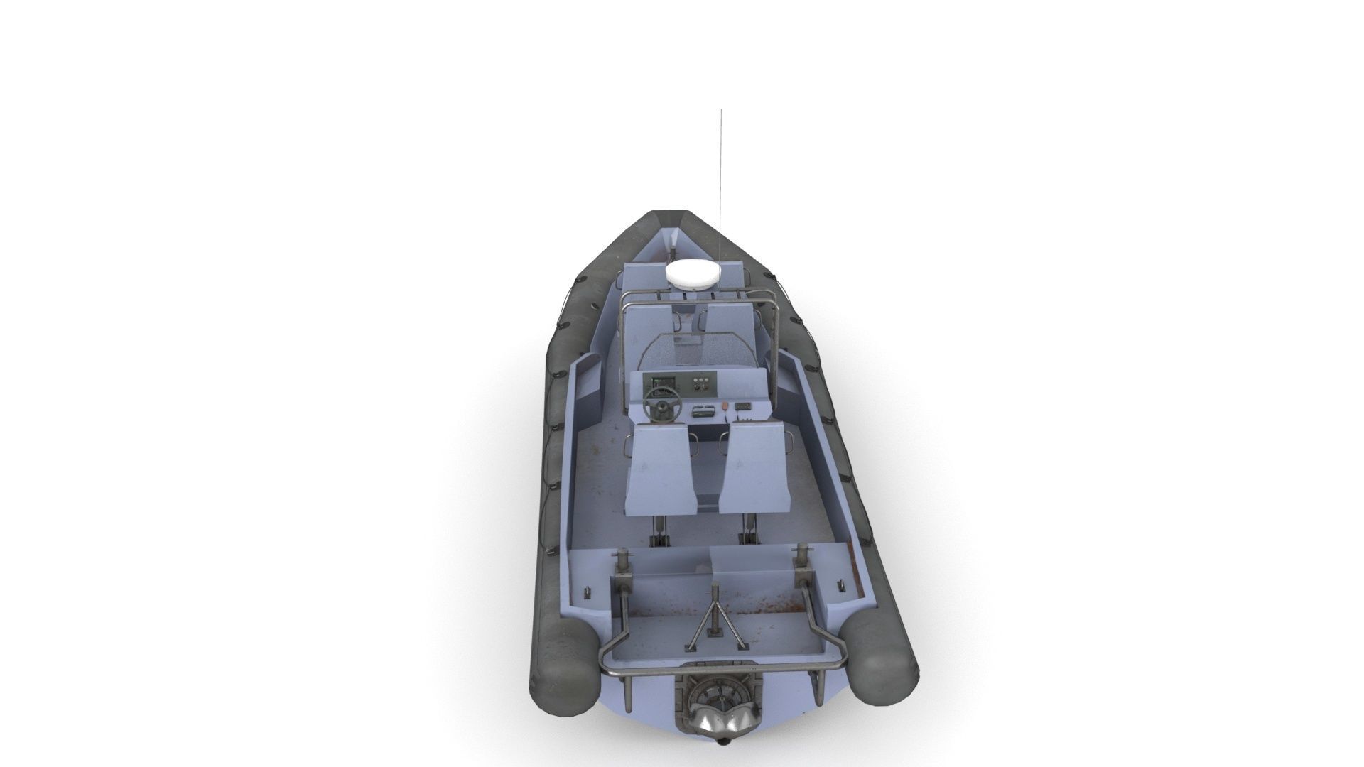 Rigid Hull Inflatable Boat RHIB 3D model_4