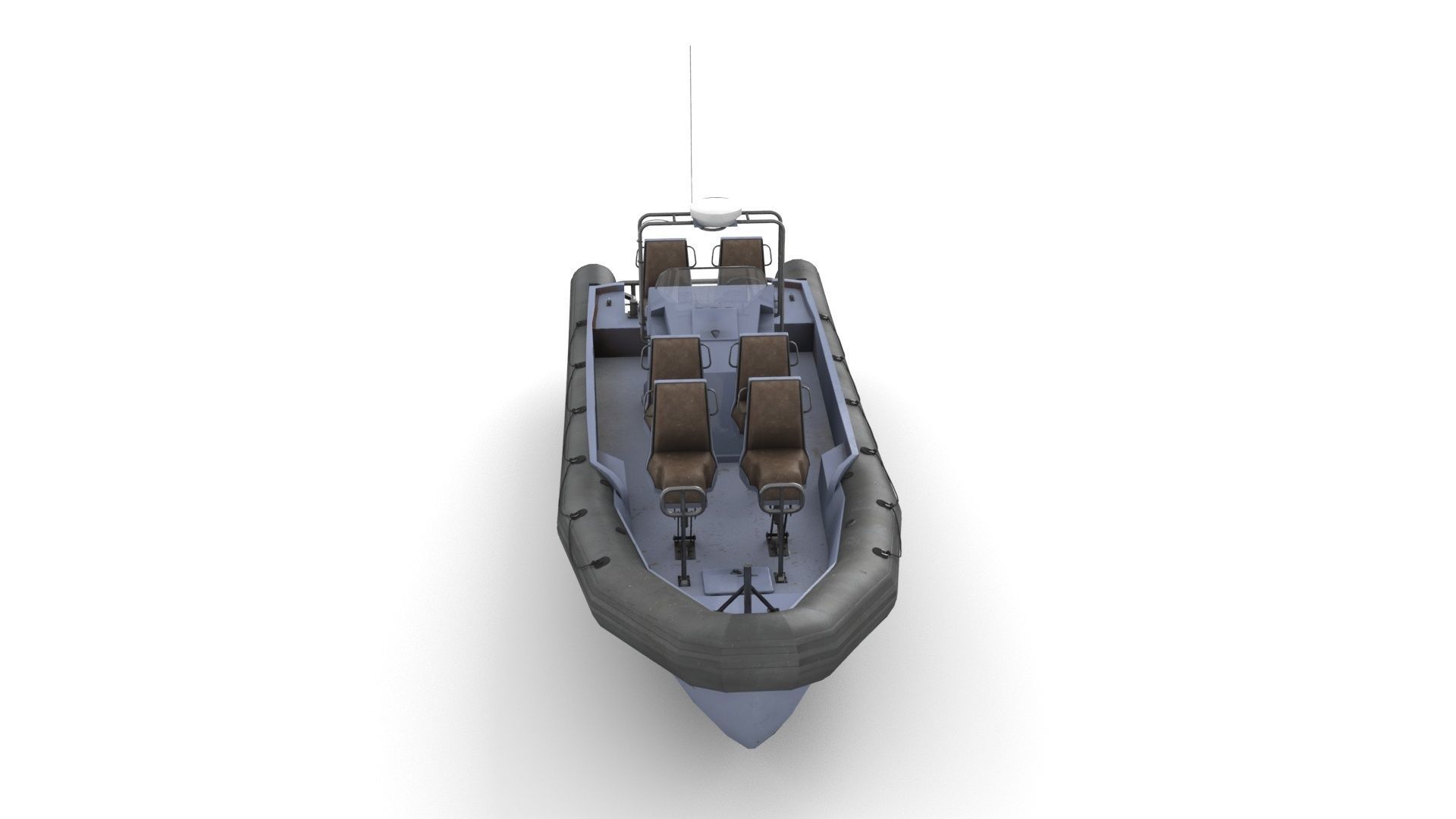 Rigid Hull Inflatable Boat RHIB 3D model_7