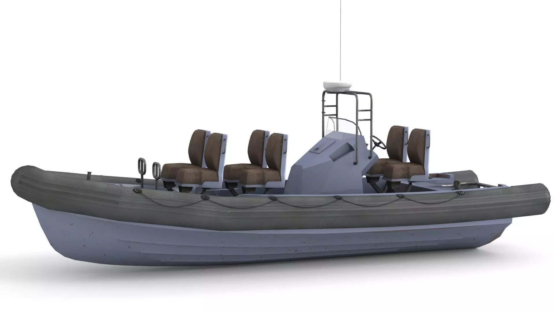 Rigid Hull Inflatable Boat RHIB 3D model_0