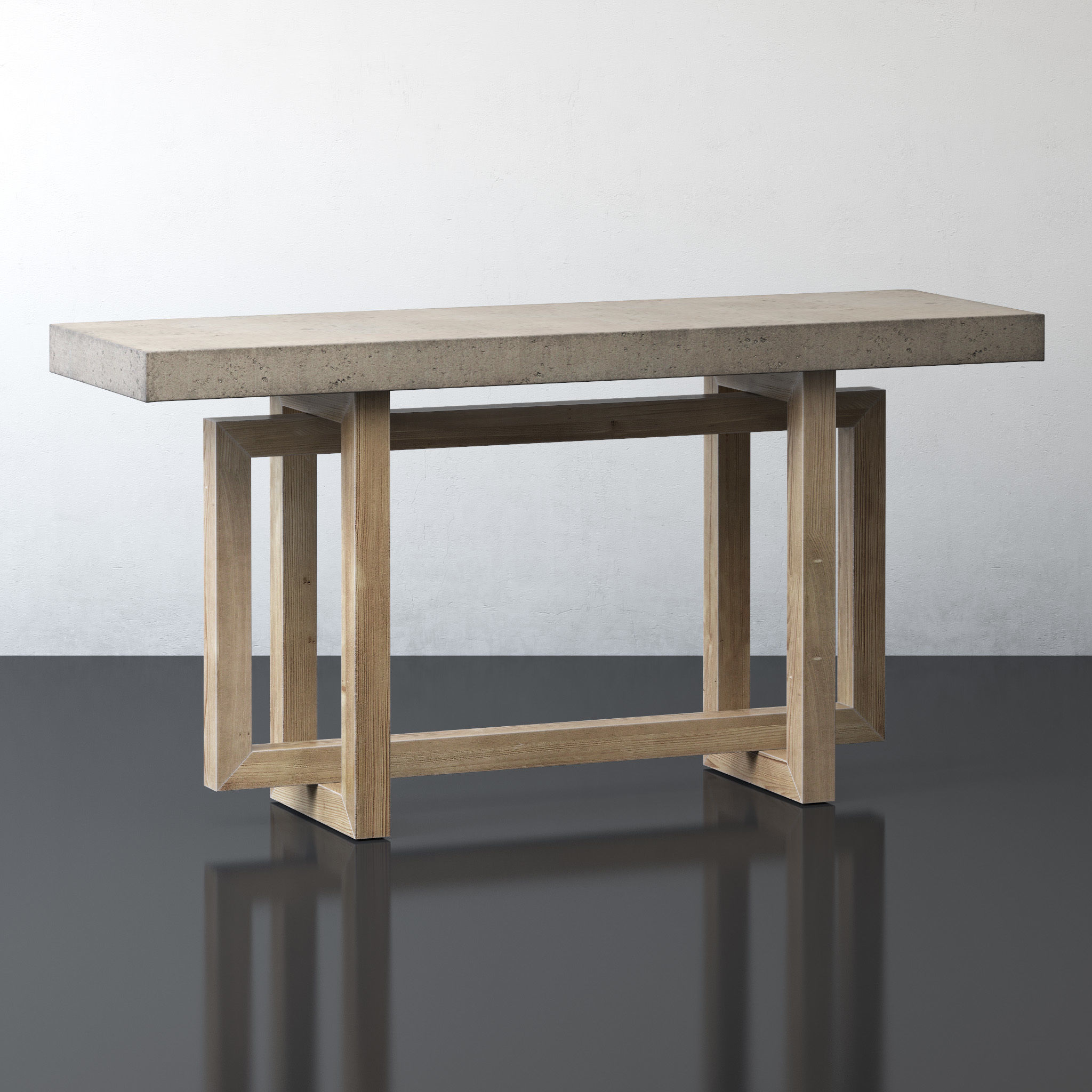 Heston Console Table 3D model_2