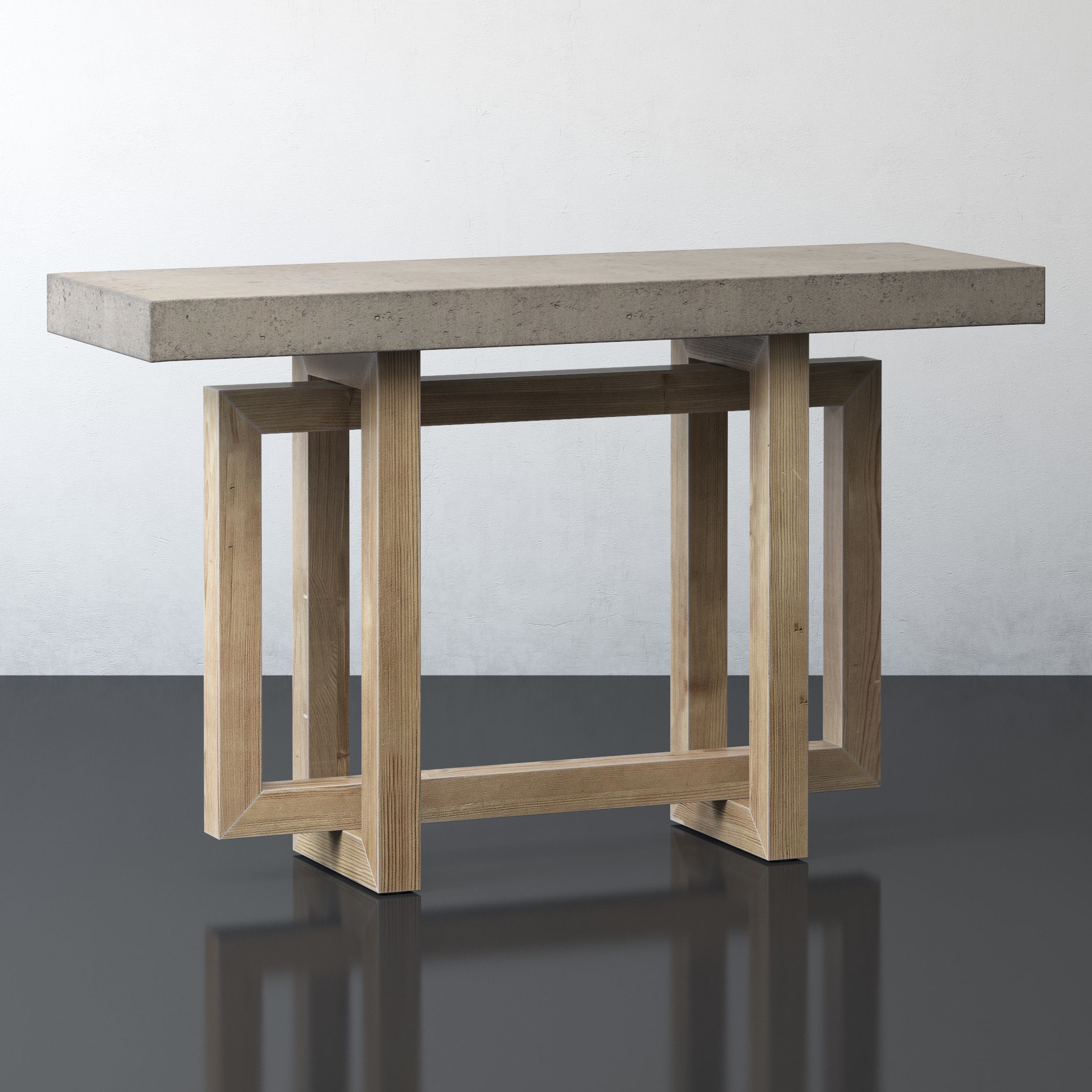 Heston Console Table 3D model_4