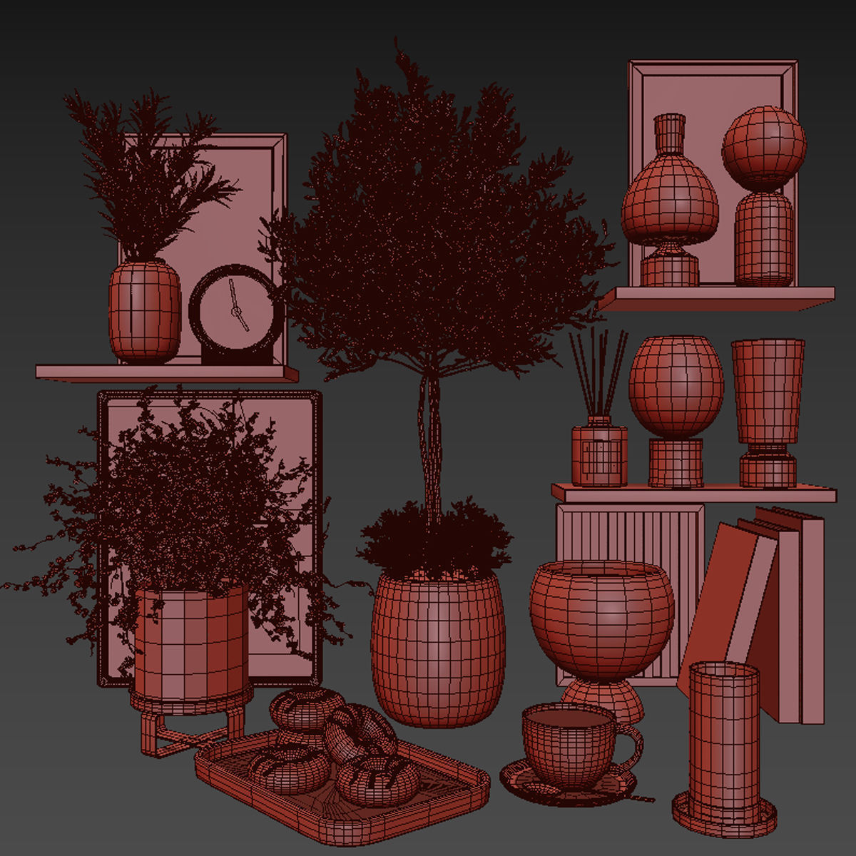 Decorative set 19 3D model_4