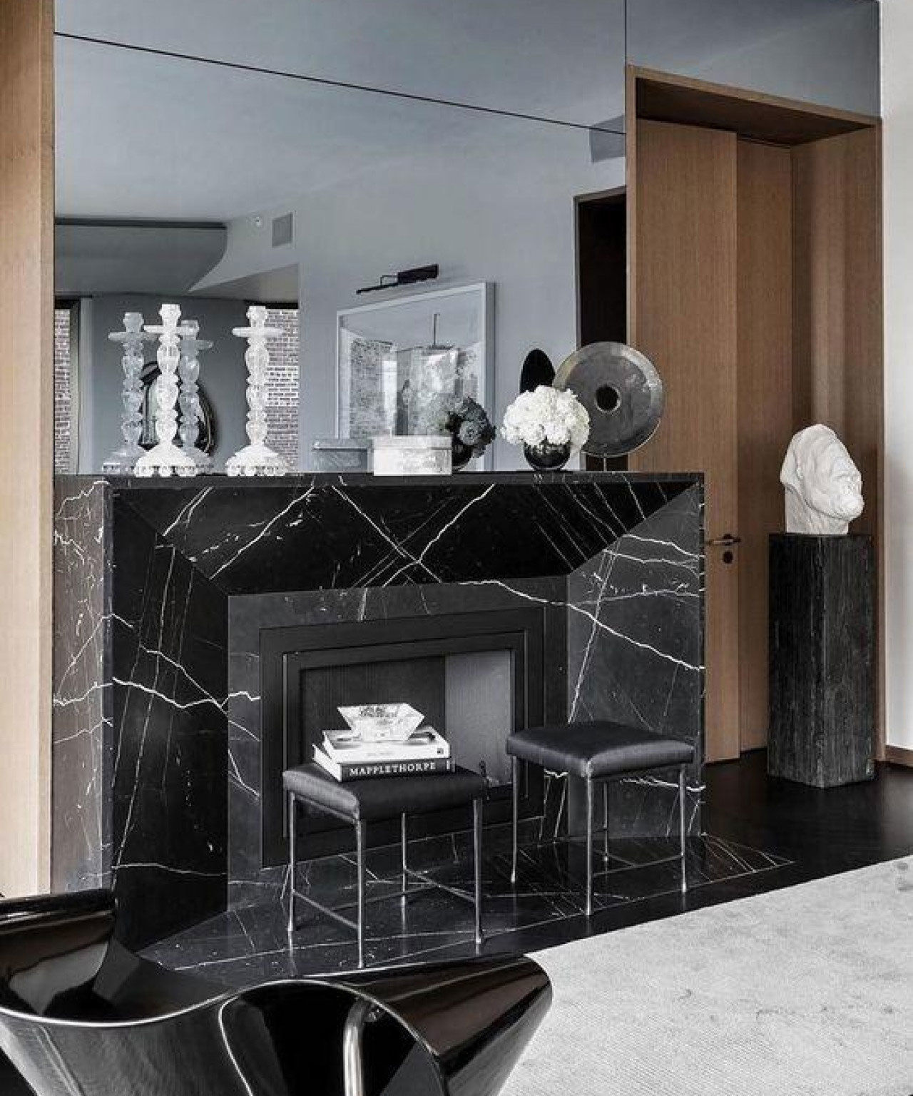 Marble Fireplace modern ArtDeco 3D model_5