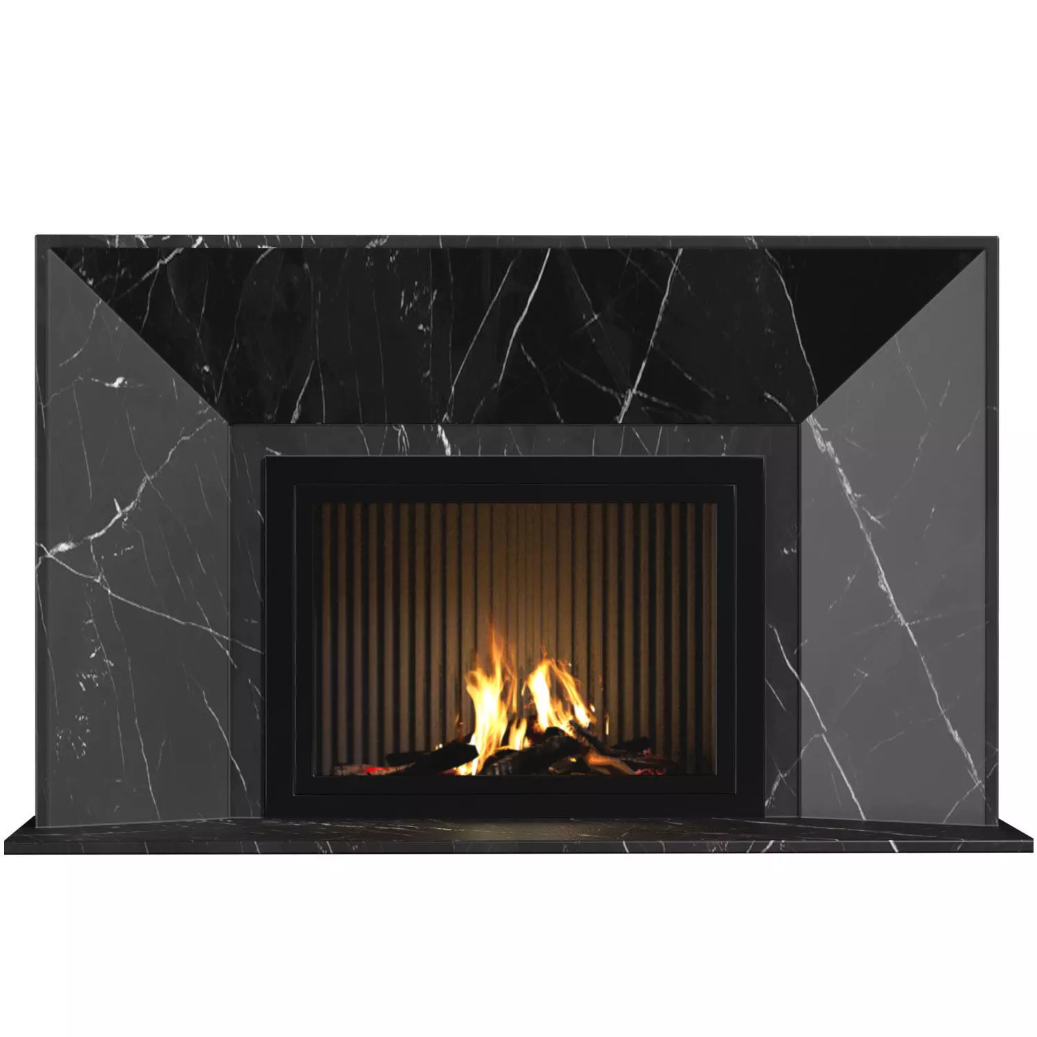 Marble Fireplace modern ArtDeco 3D model_0