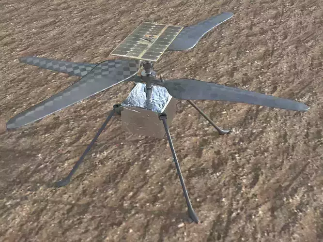 Ingenuity Mars helicopter 3D model