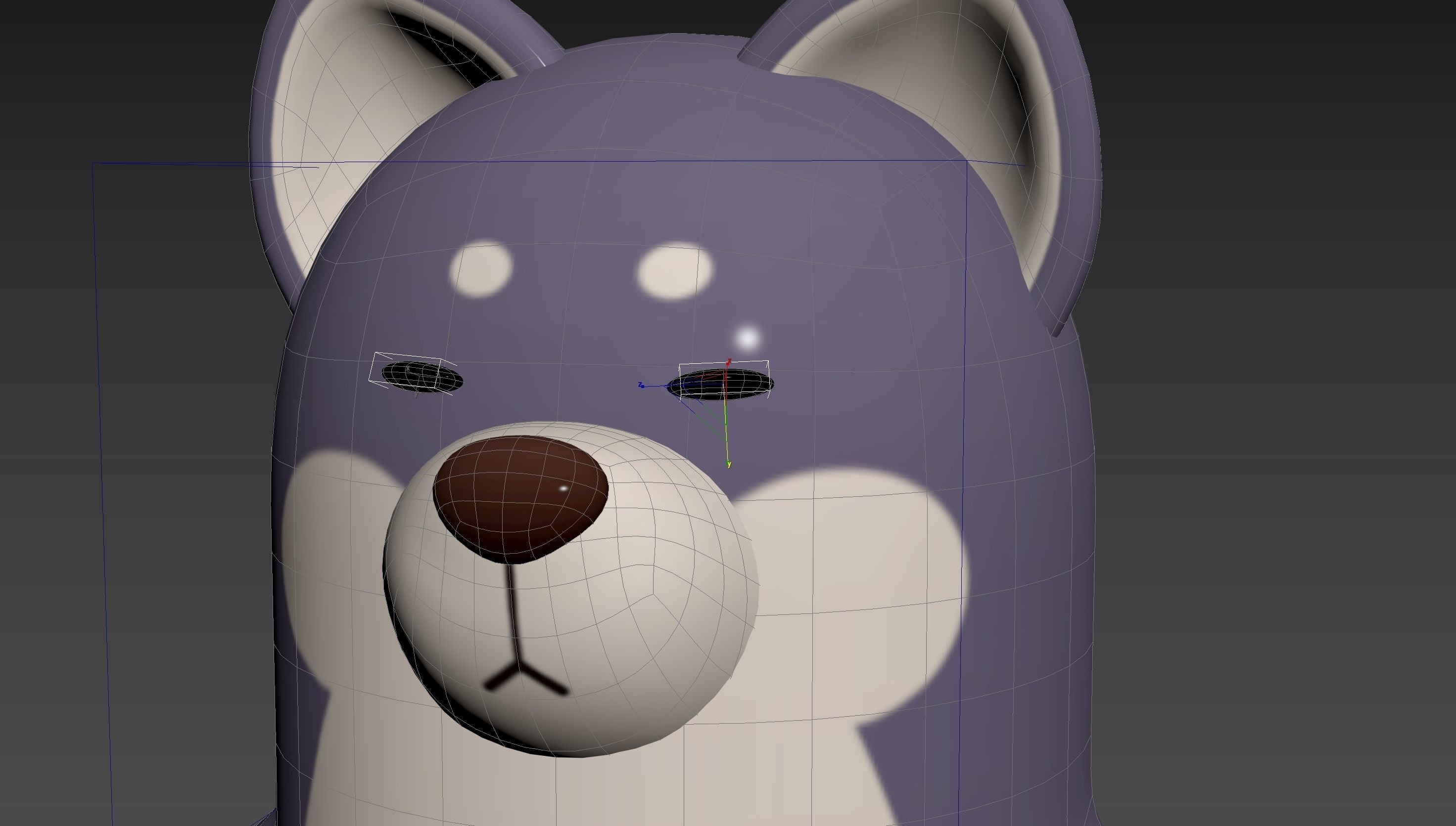 Rigged Wolf Character 3D model_27