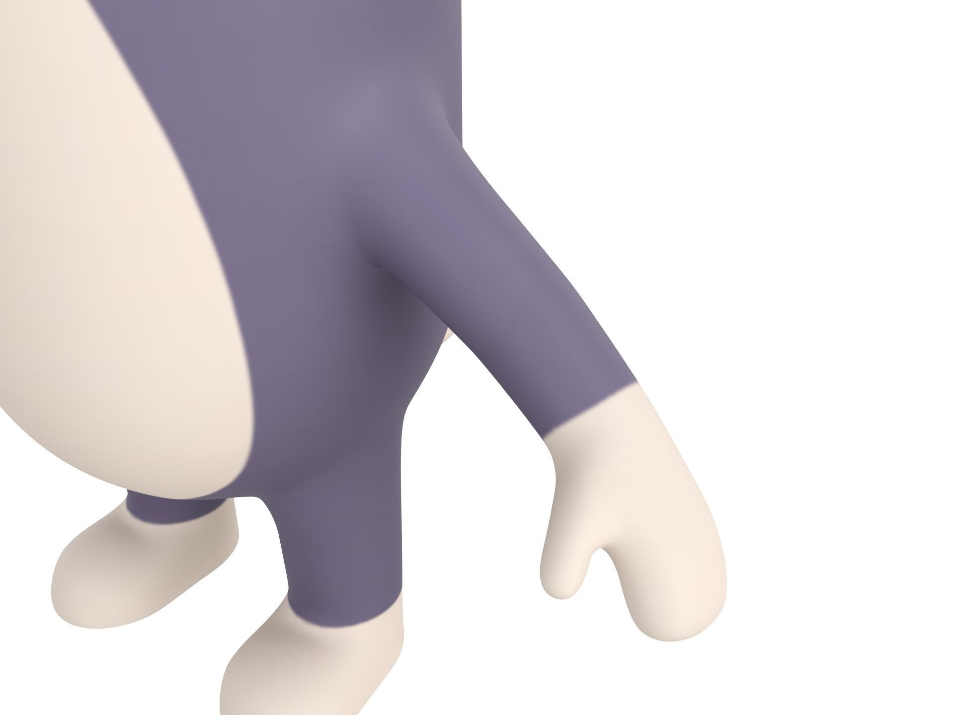 Rigged Wolf Character 3D model_6