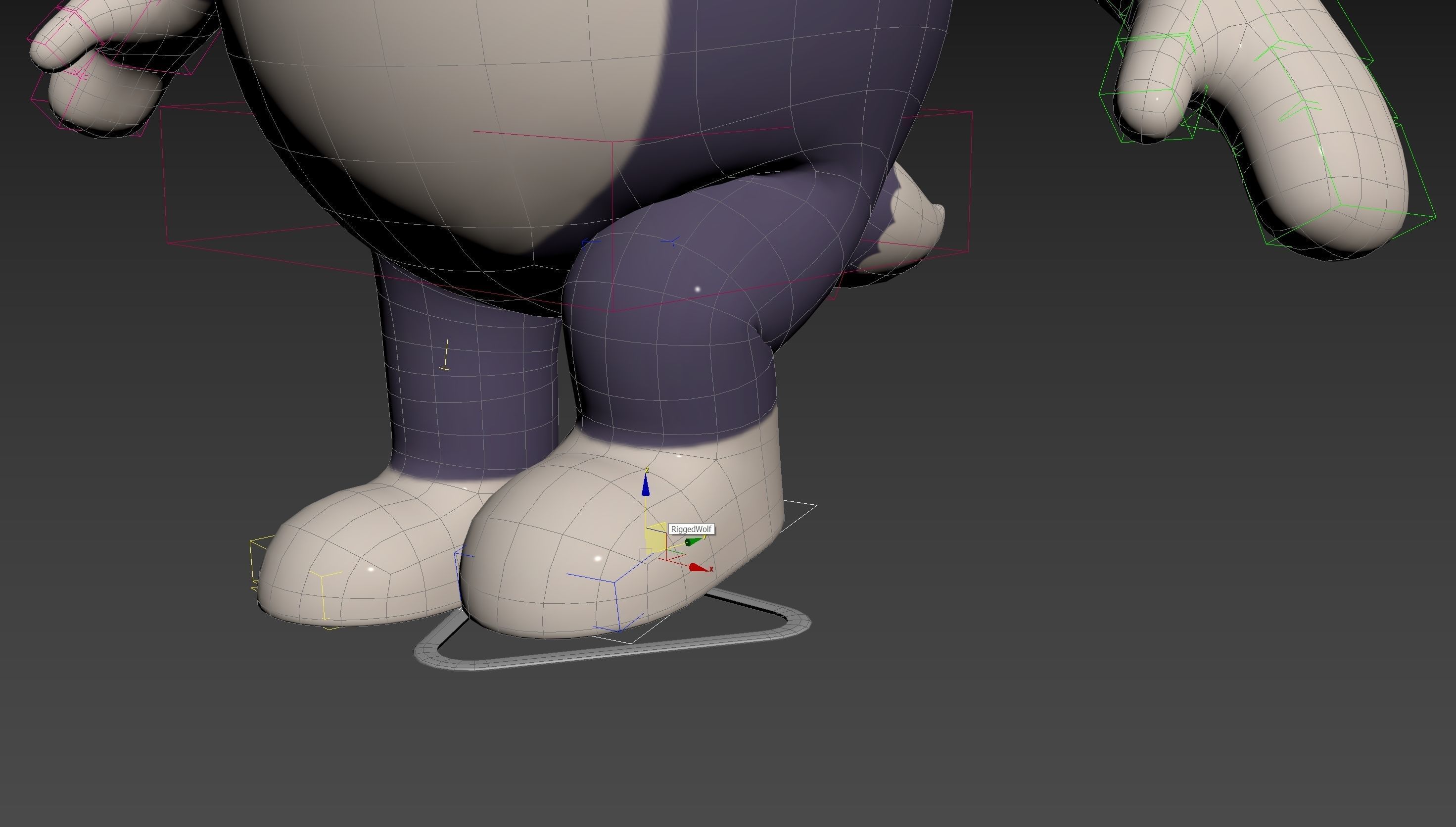 Rigged Wolf Character 3D model_22