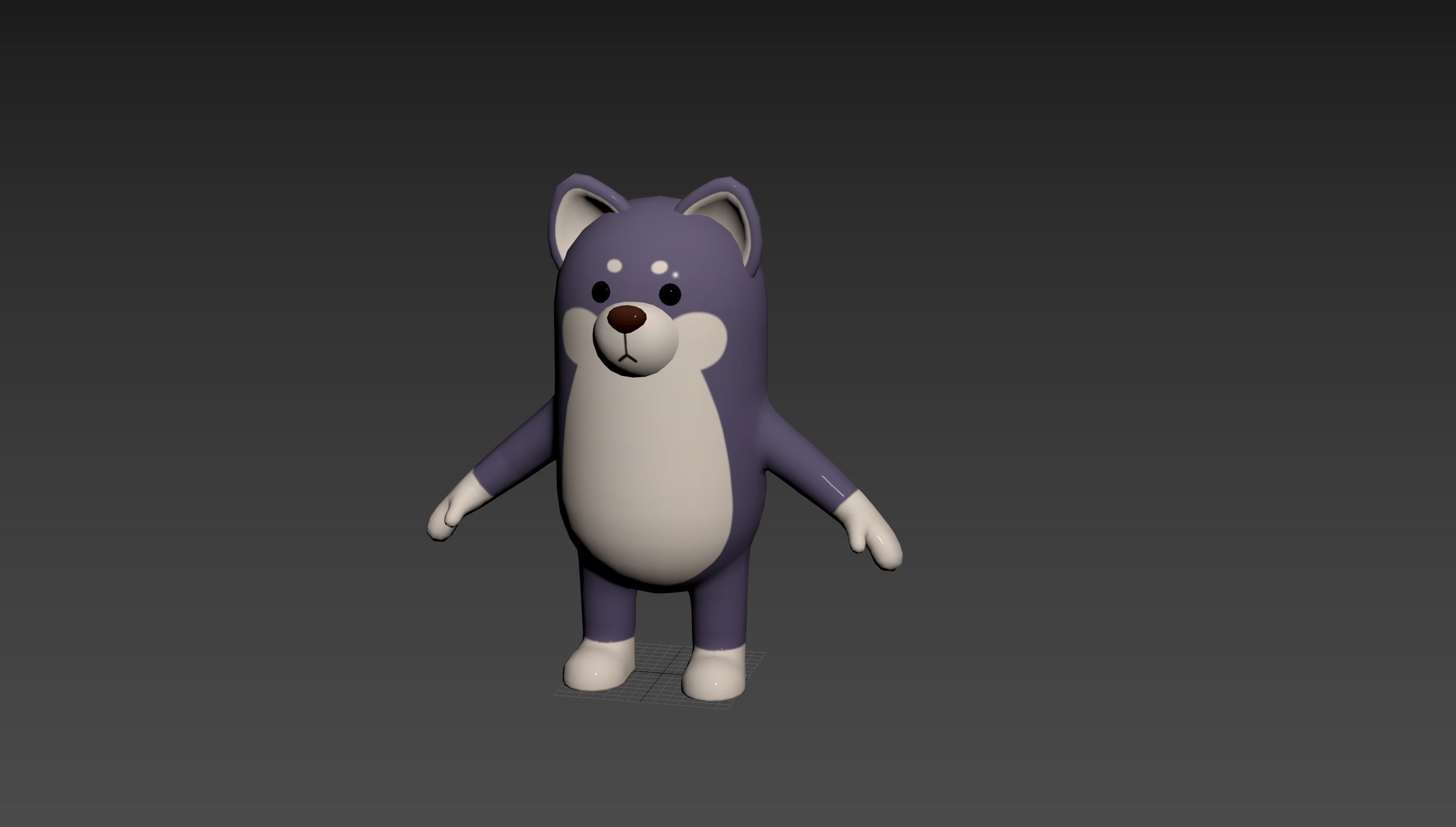 Rigged Wolf Character 3D model_30