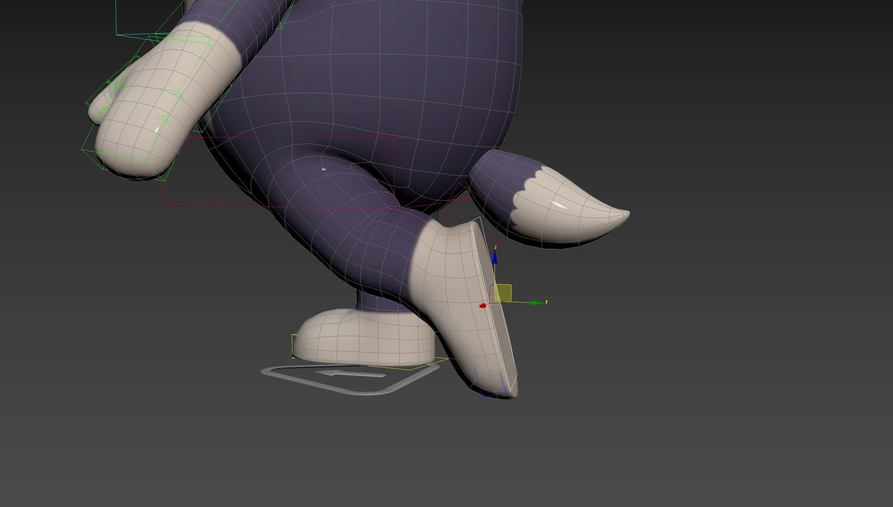 Rigged Wolf Character 3D model_23