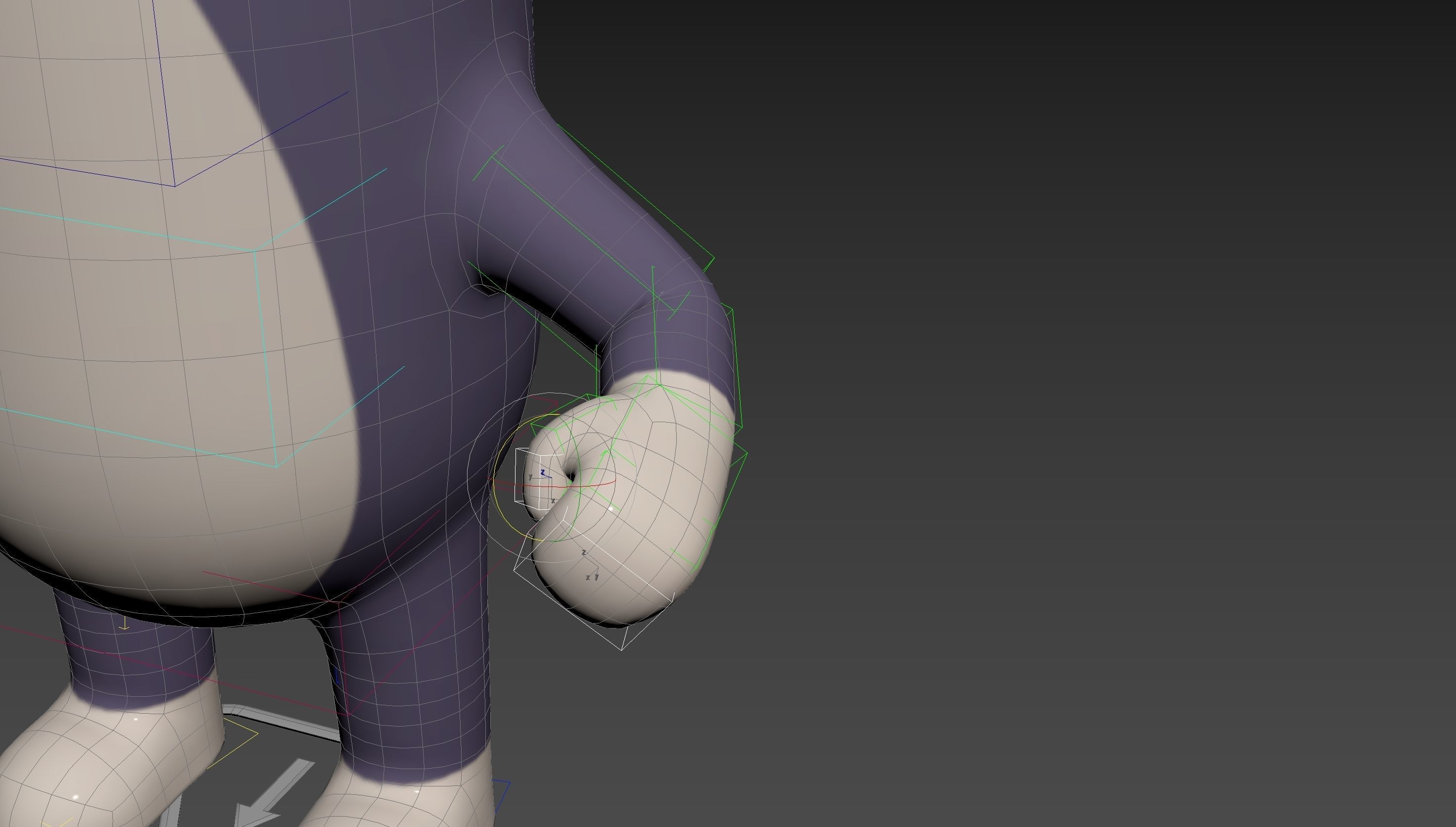 Rigged Wolf Character 3D model_21