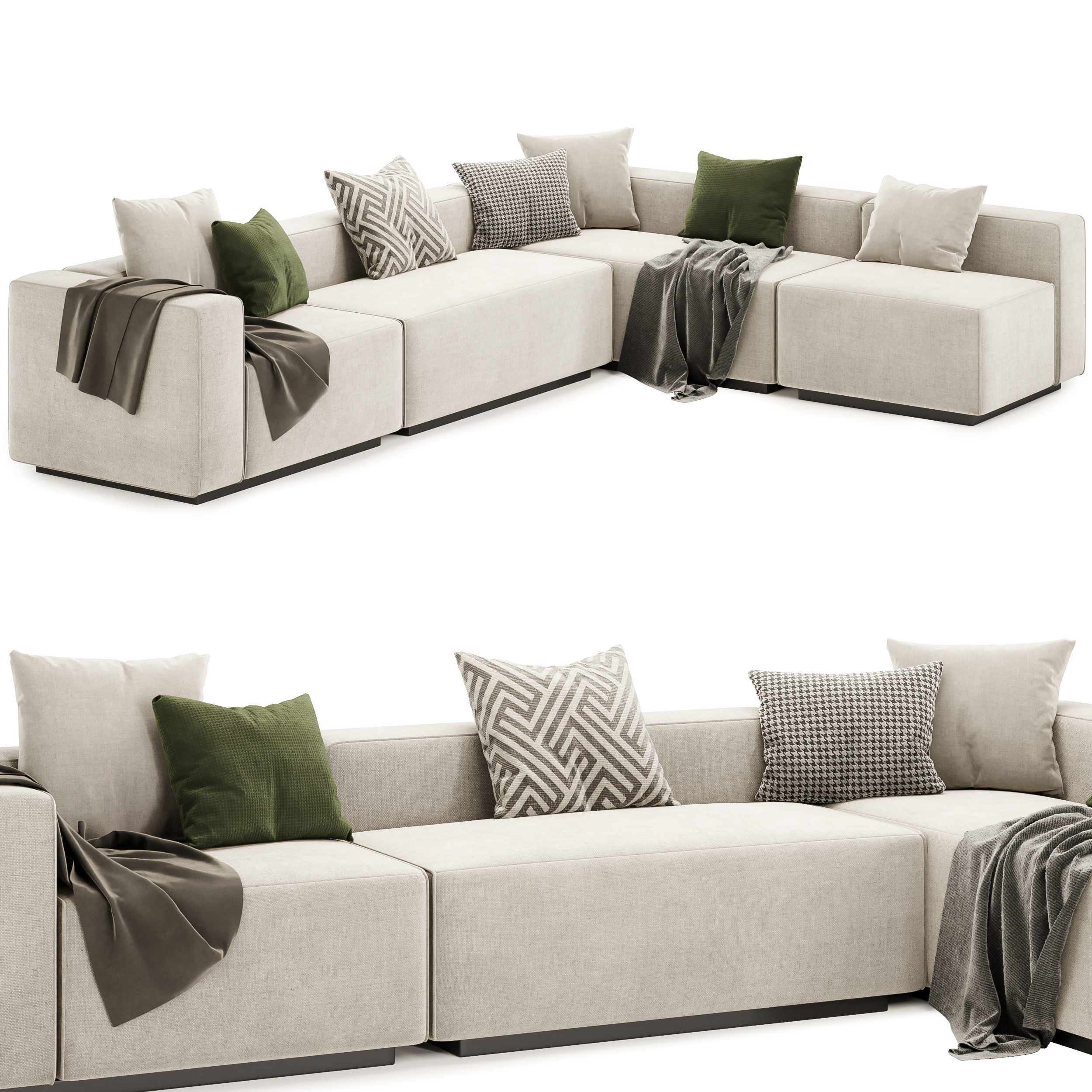 Cleon Sectional Sofa by bludot 3D model_1