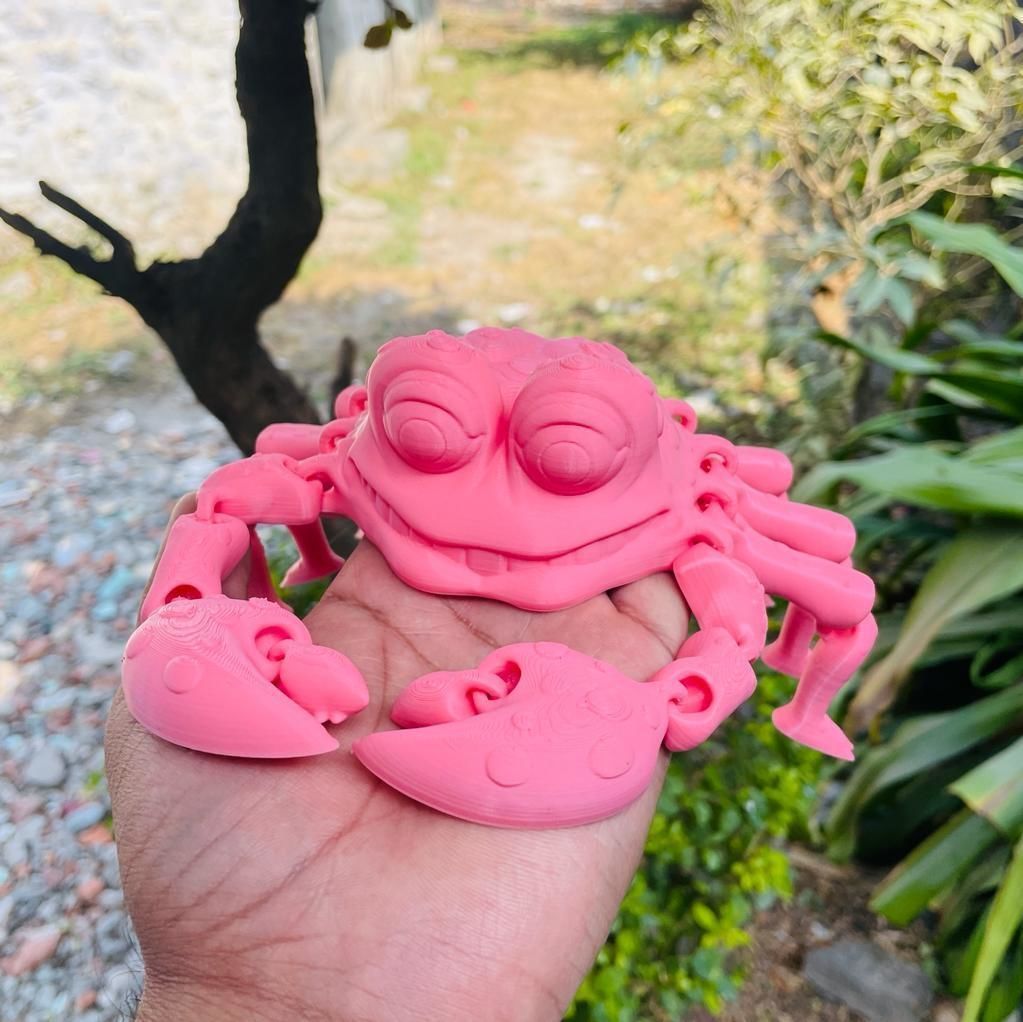 PRINT-IN-PLACE FLEXI CRAB ARTICULATED 3D print model_1