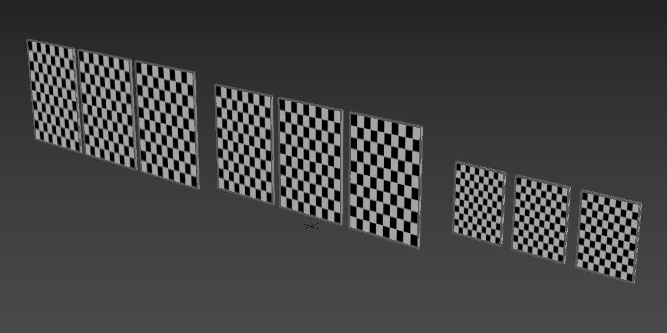 Modern Multicolored Red Blue Abstract Wall Art Canvas Paintings 3D model_7