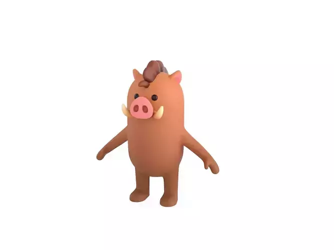 Boar Character 3D model