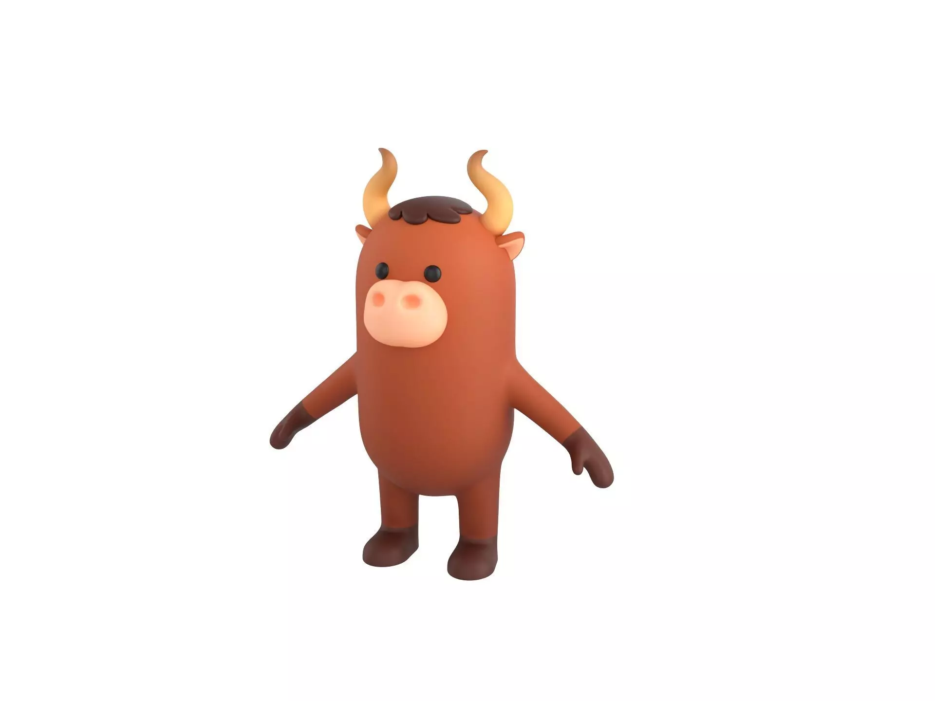 Bull Character 3D model_0